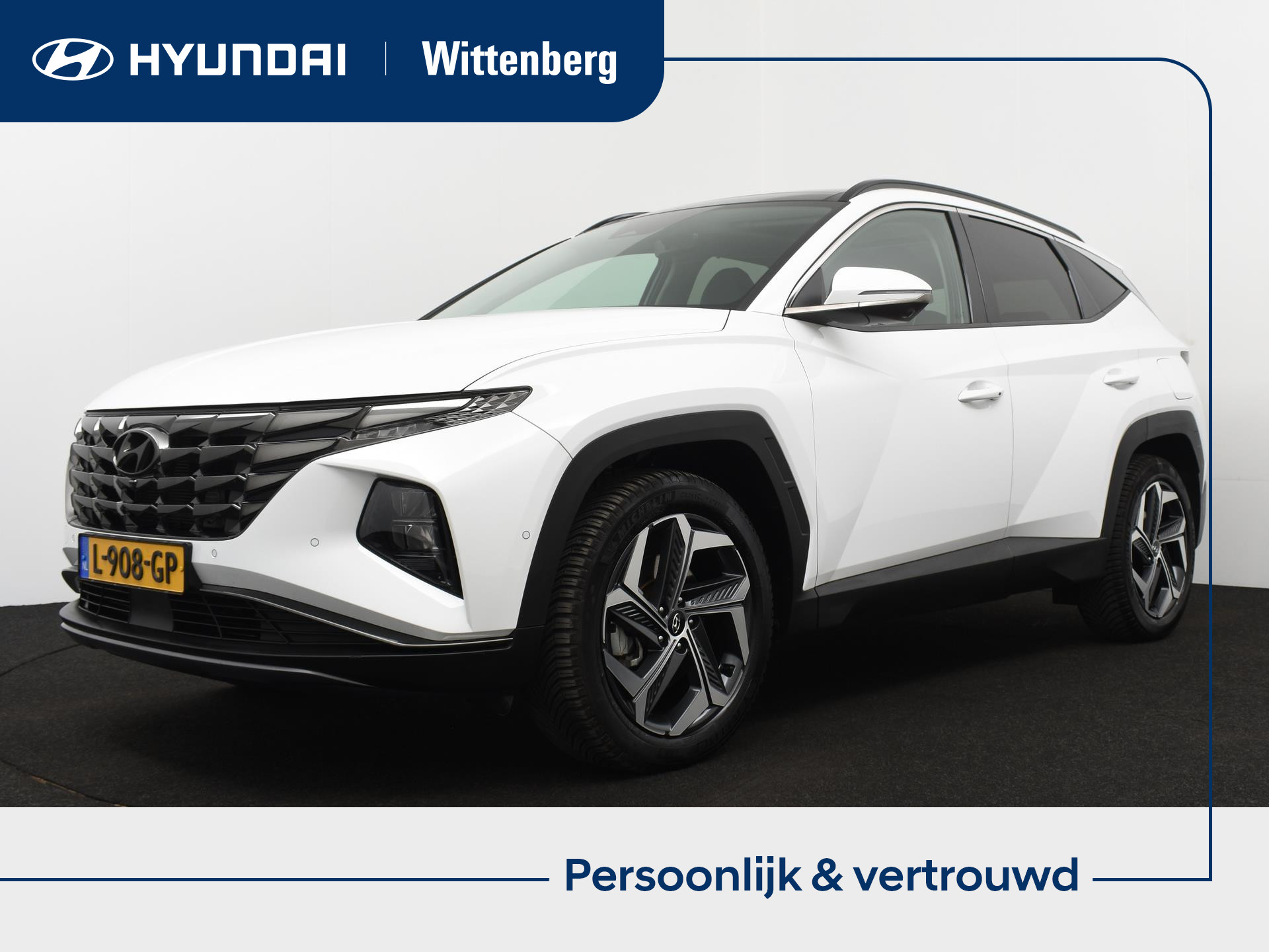 Hyundai Tucson 1.6 T-GDI HEV 230PK PREMIUM SKY 2021 - voorkant