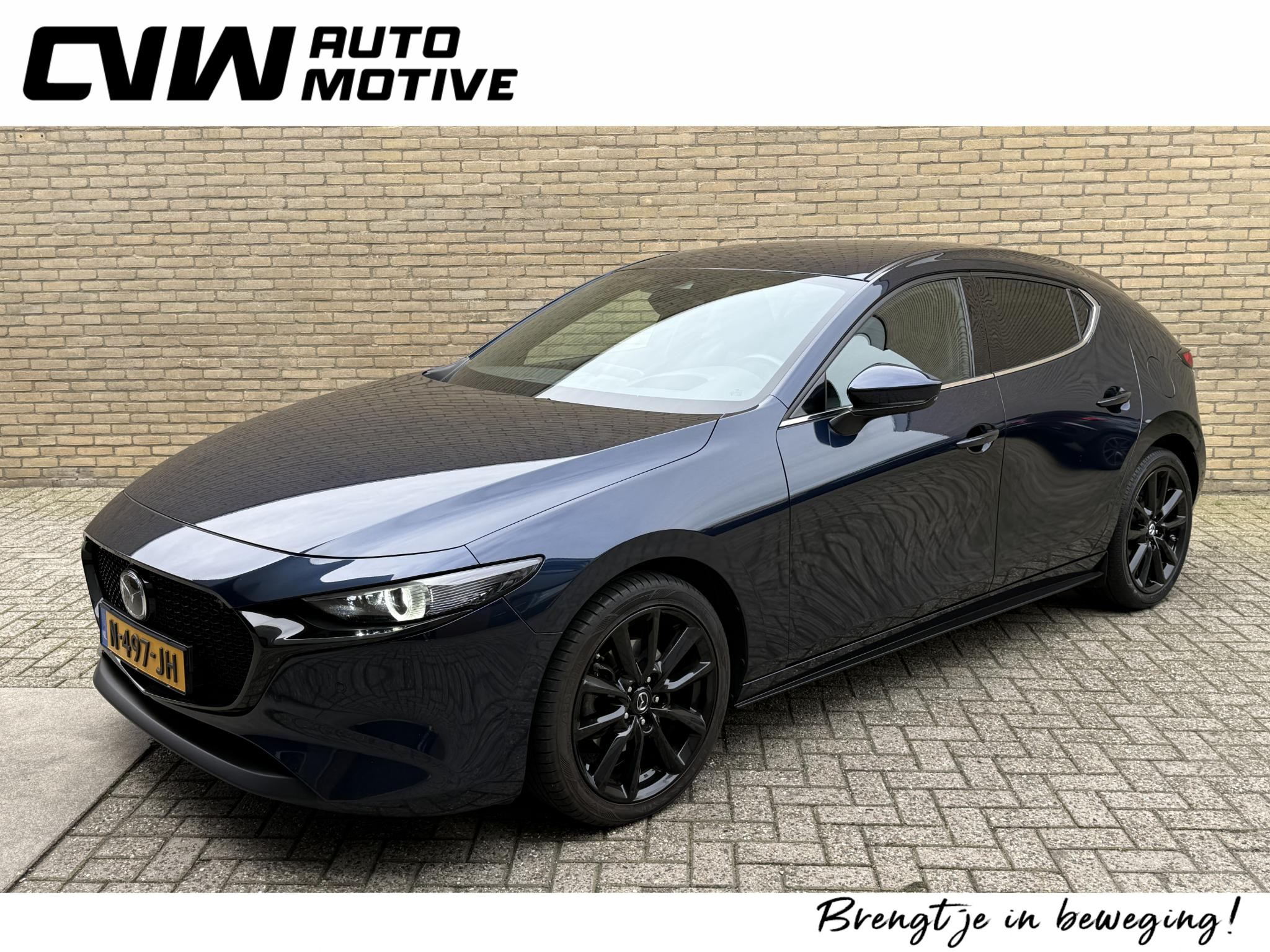 Mazda Mazda3 2.0 e-SkyActiv-X M Hybrid 186 Luxury | Lederen 2021 - voorkant