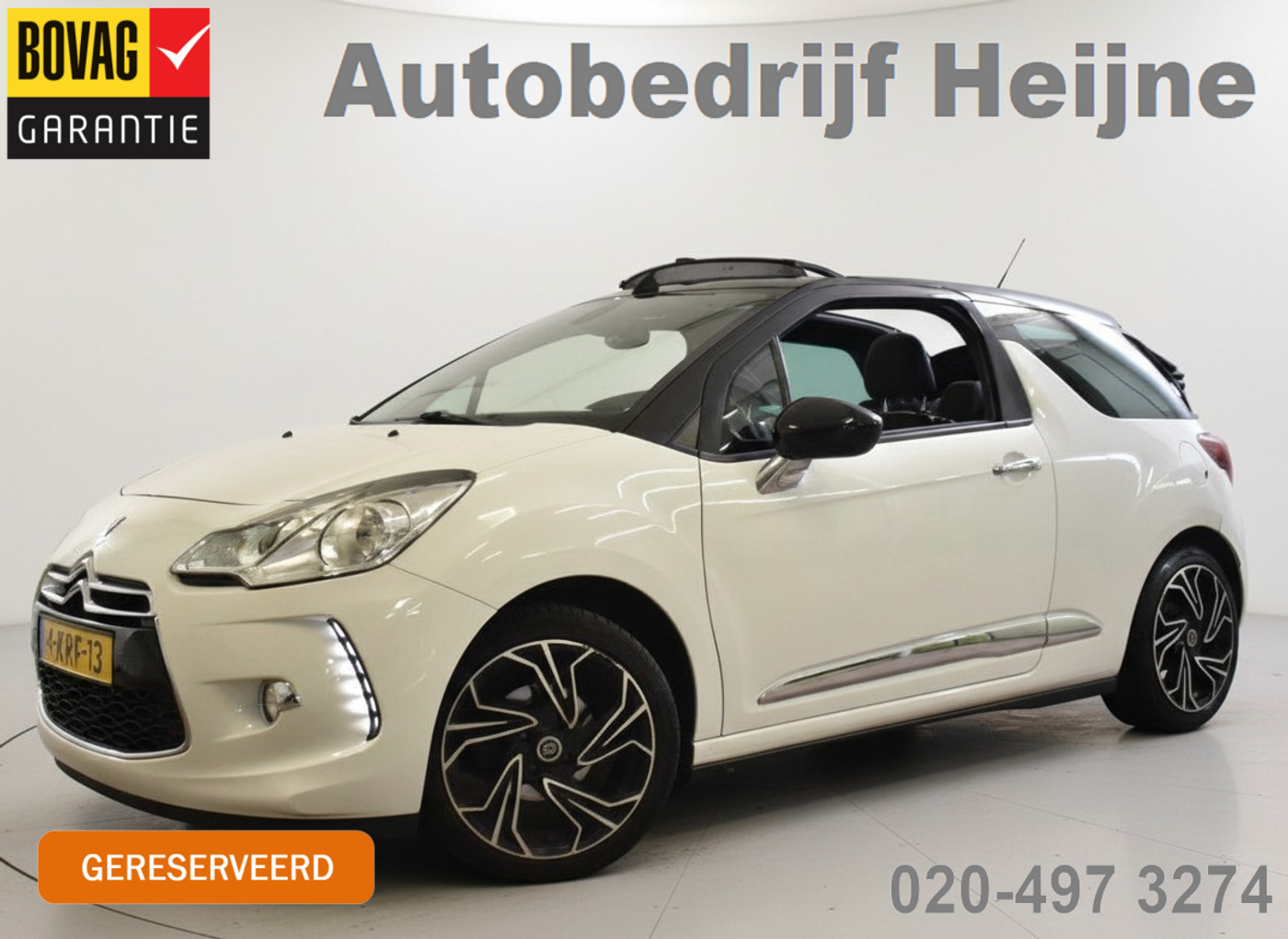 Citroen Ds3 Cabrio 1.2 VTi CHIC SPORT 2013 - voorkant