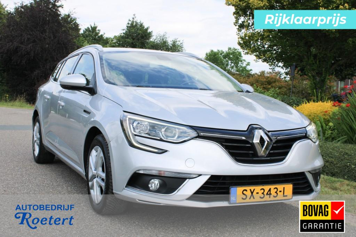Renault Megane Estate 1.3TCe 115pk Zen ECC/cruise/navi/android/carplay/DAB/trekhaak 2018 - voorkant