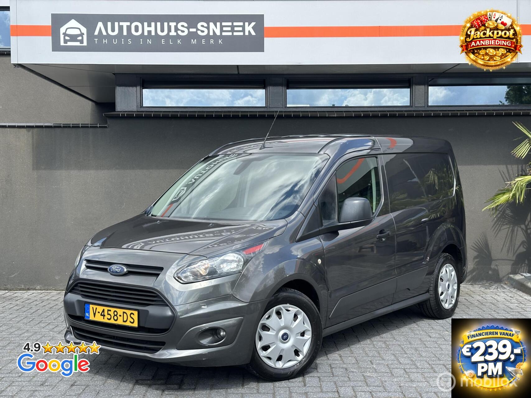 Ford Transit Connect 1.5 TDCI L1 Trend 3P NWE APK NAVI Trekhaak Cruise control Airco Elektrische pakket 2017 - voorkant