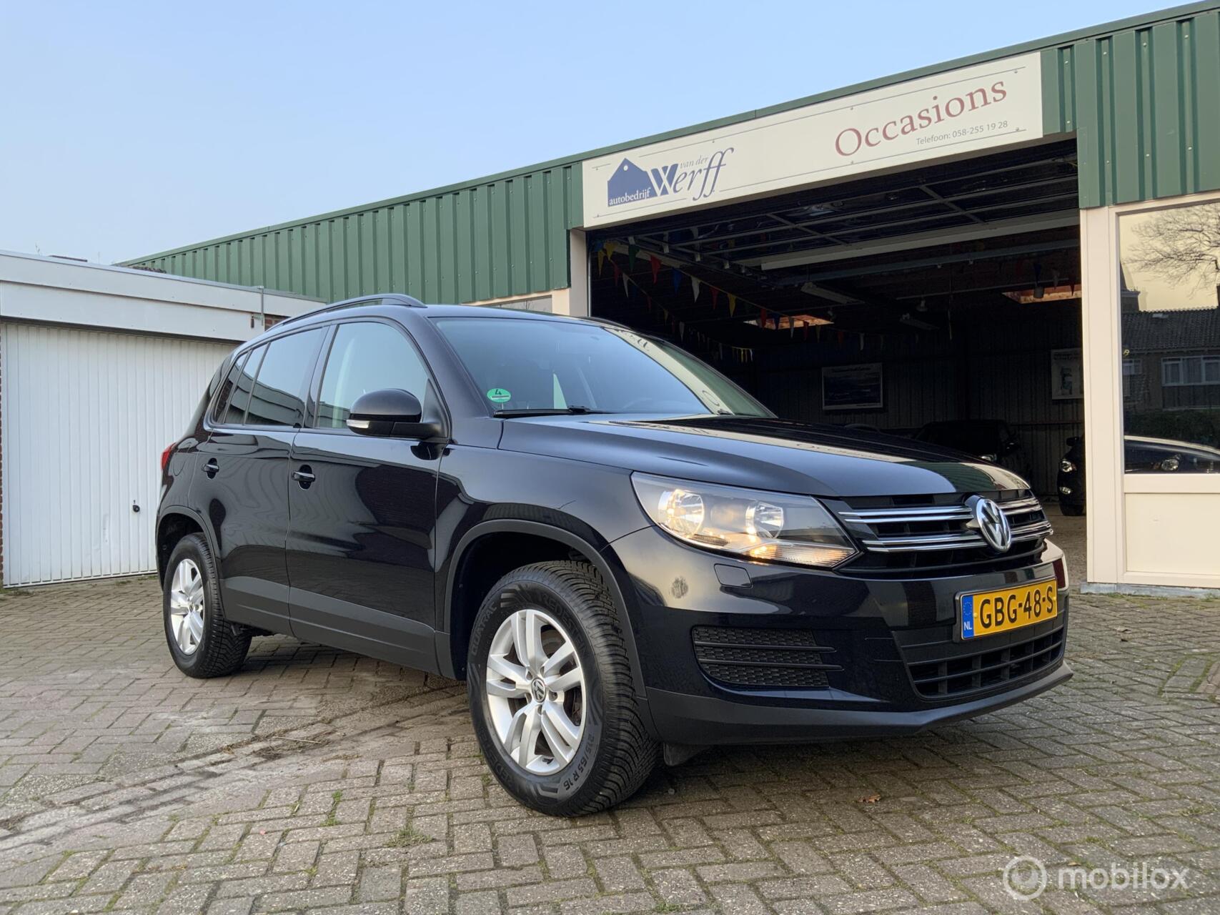Volkswagen Tiguan 1.4 TSI,Cruise,Nav,Stoelverw,Pan.dak,Camera,Park sensor. 2012 - voorkant