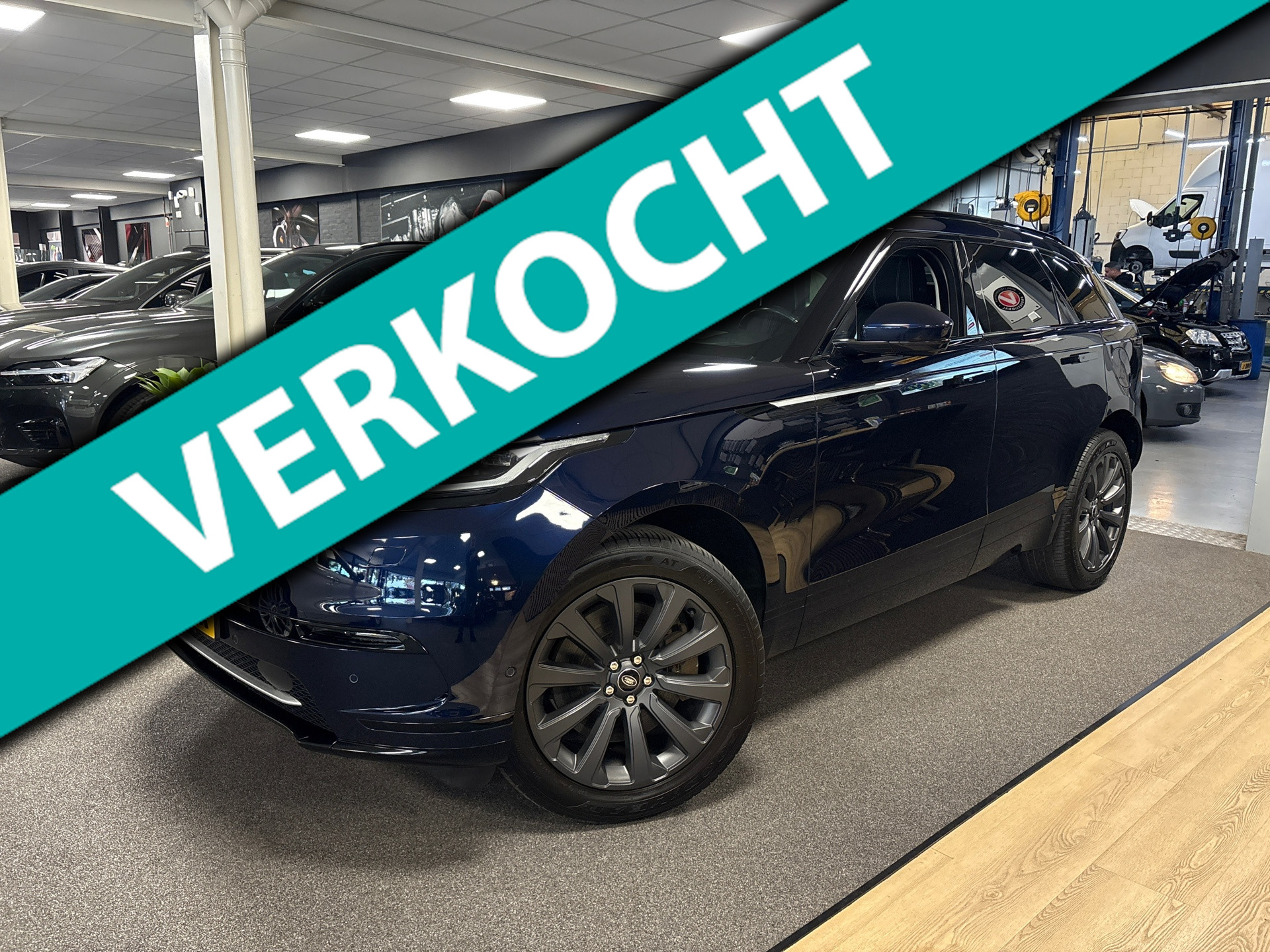 Land Rover Range Rover Velar 2.0 P400e facelift / Leder / Meridian / Panorama-dak / trekhaak 2021 - voorkant