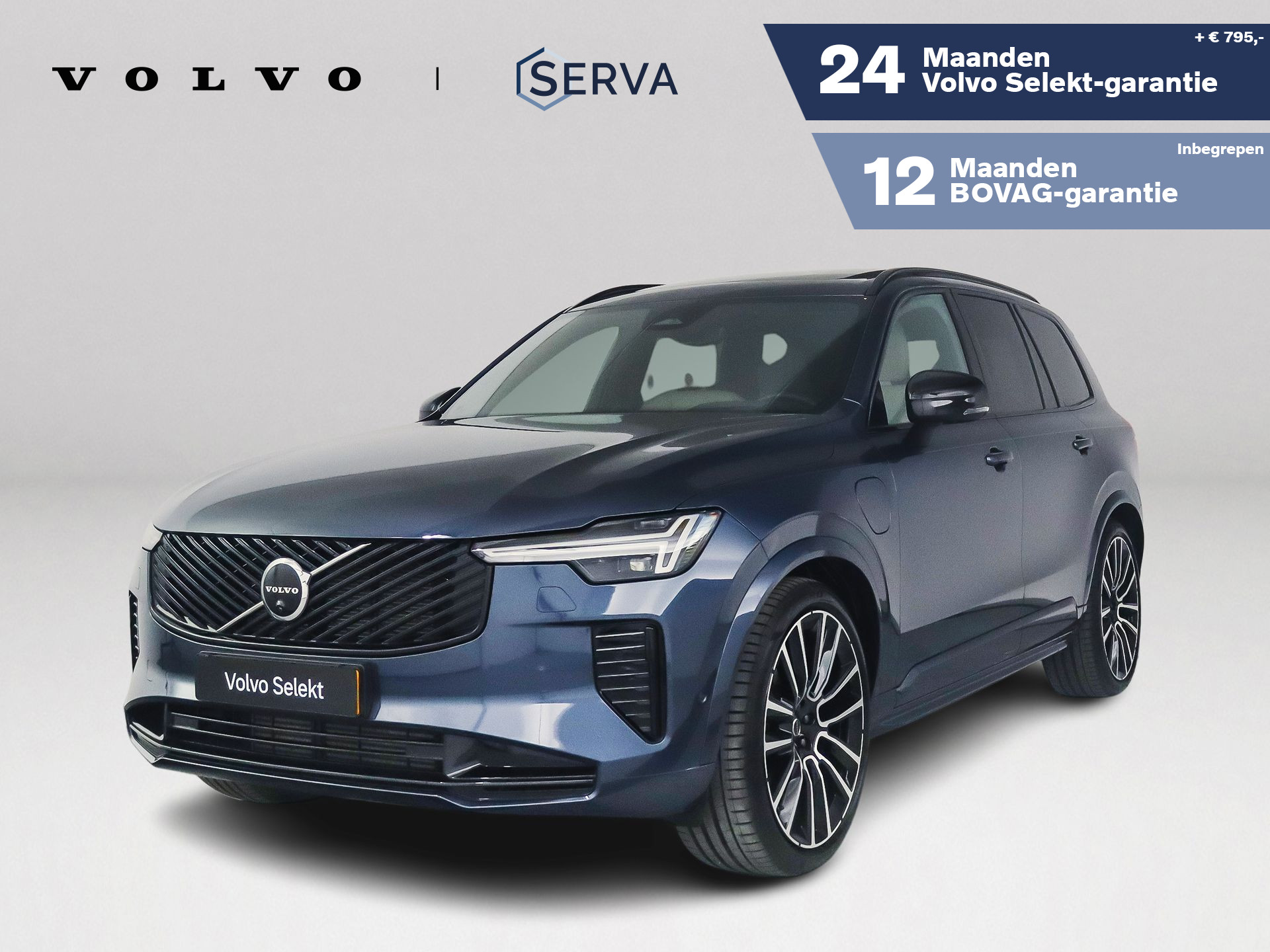 Volvo Xc90 T8 Plug-in hybrid AWD Ultra Dark | Panoramadak | 360° camera | Bowers & Wilkins | Luchtvering | Stoelventilatie | Head-up Display | Trekhaak 2025 - voorkant