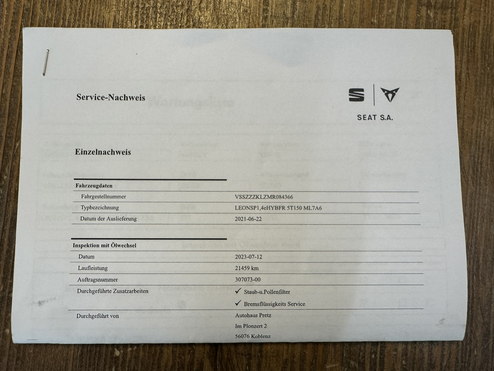 Foto van Seat Leon Sportstourer