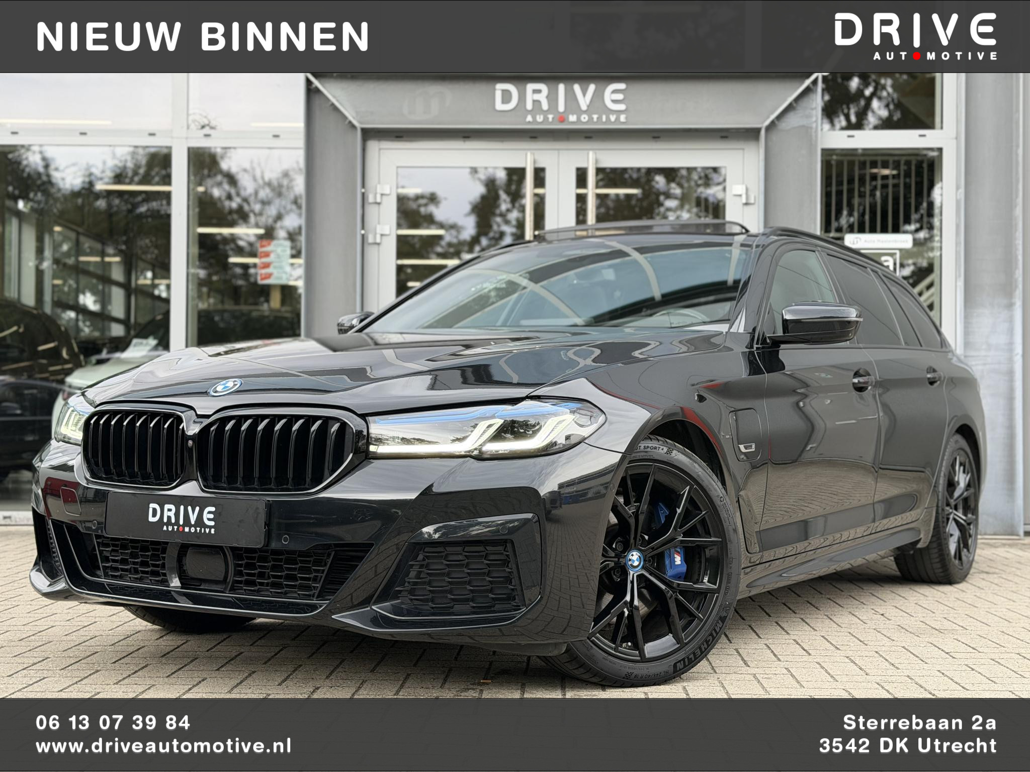 BMW 5-serie Touring 530e xDrive High Ex. M-Sport 2021 - voorkant