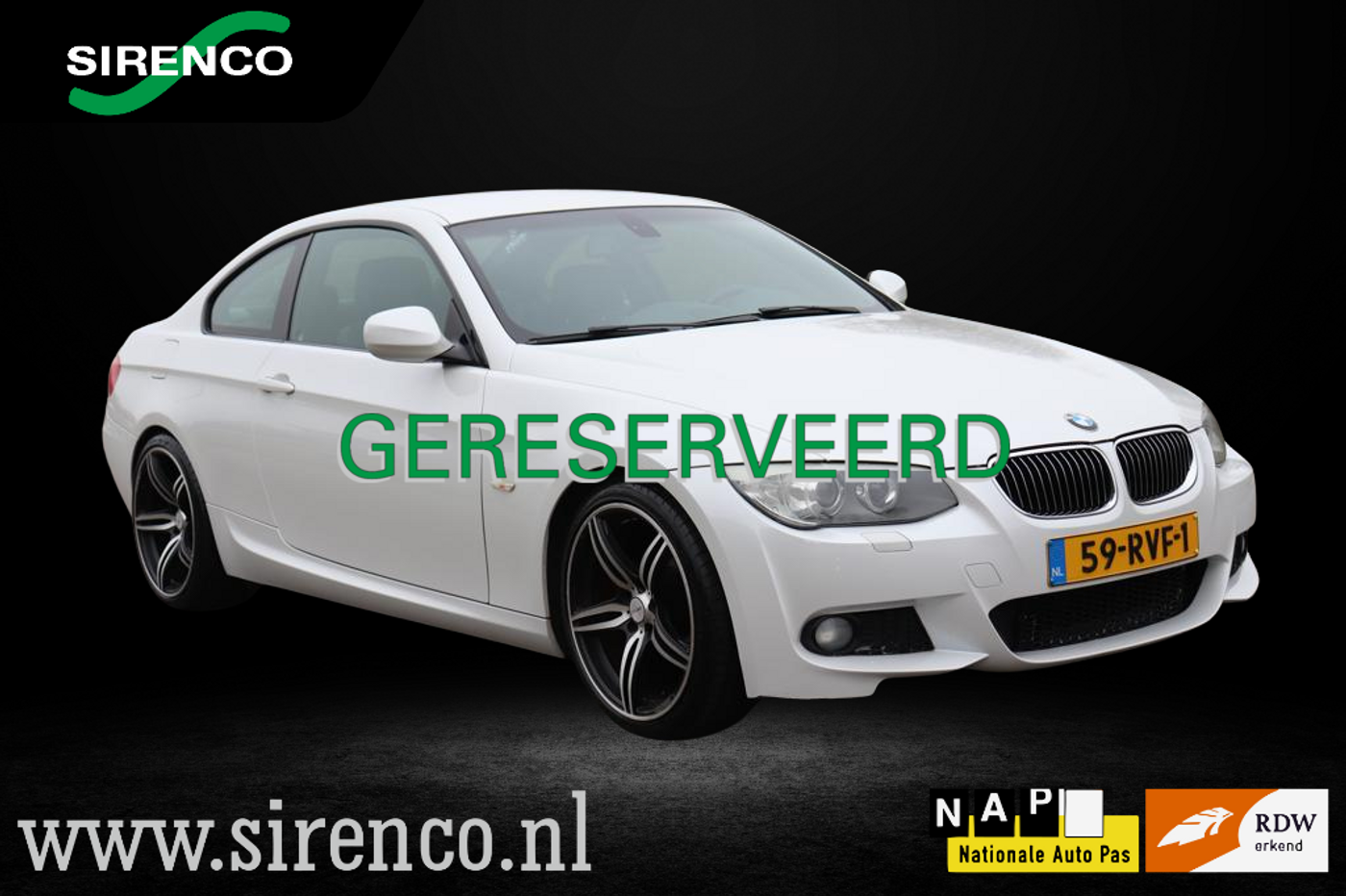 BMW 3-serie Coupé 320i M sport High Executive 2011 - voorkant