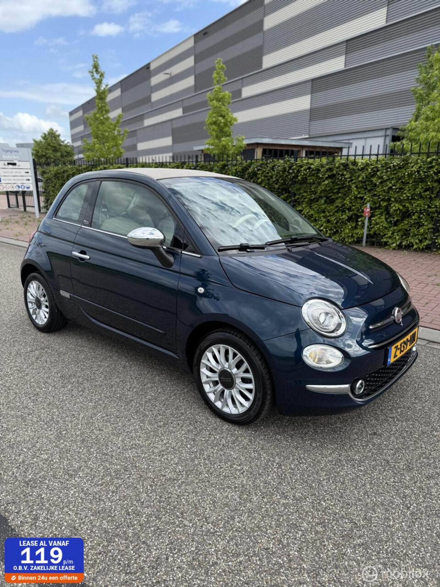 Fiat Fiat 500 0.9 TwinAir Turbo Lounge Cabrio 2018 - voorkant