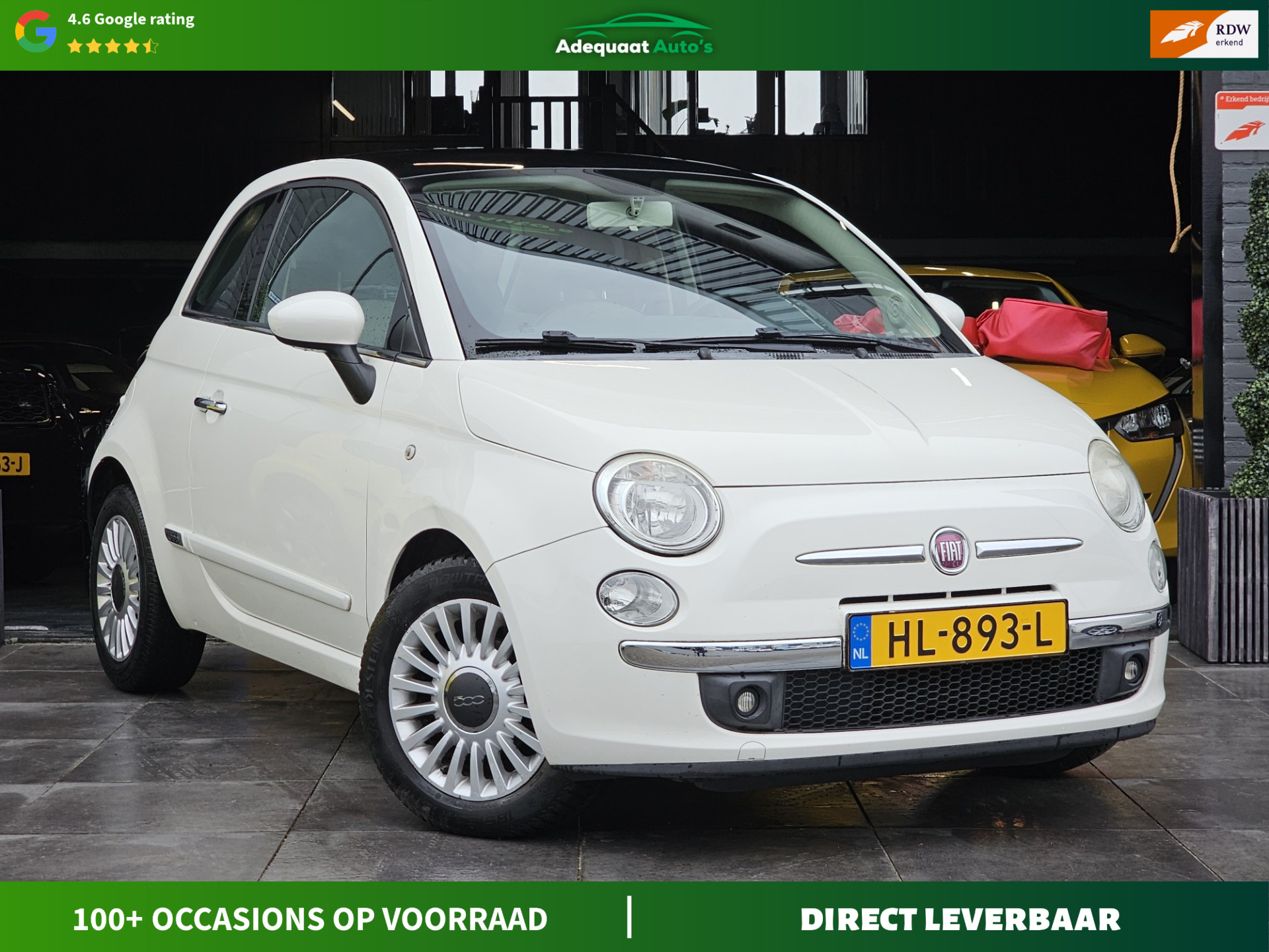 Fiat 500 1.2 Pop 2009 - voorkant