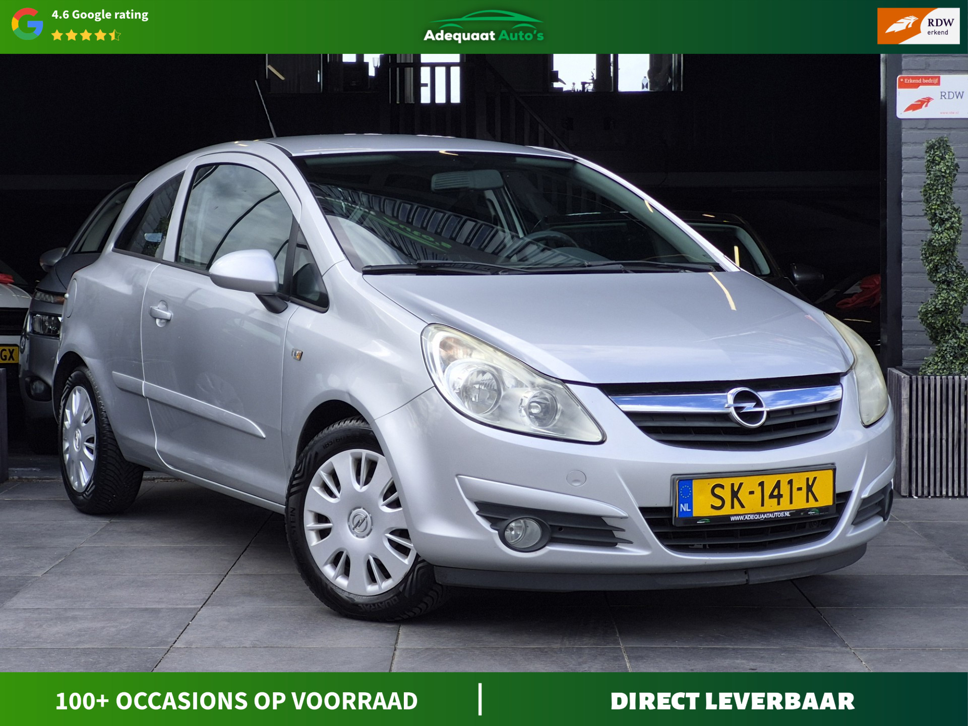 Opel Corsa 1.2-16V Essentia|APK|Airco|Elektrische Ramen 2007 - voorkant