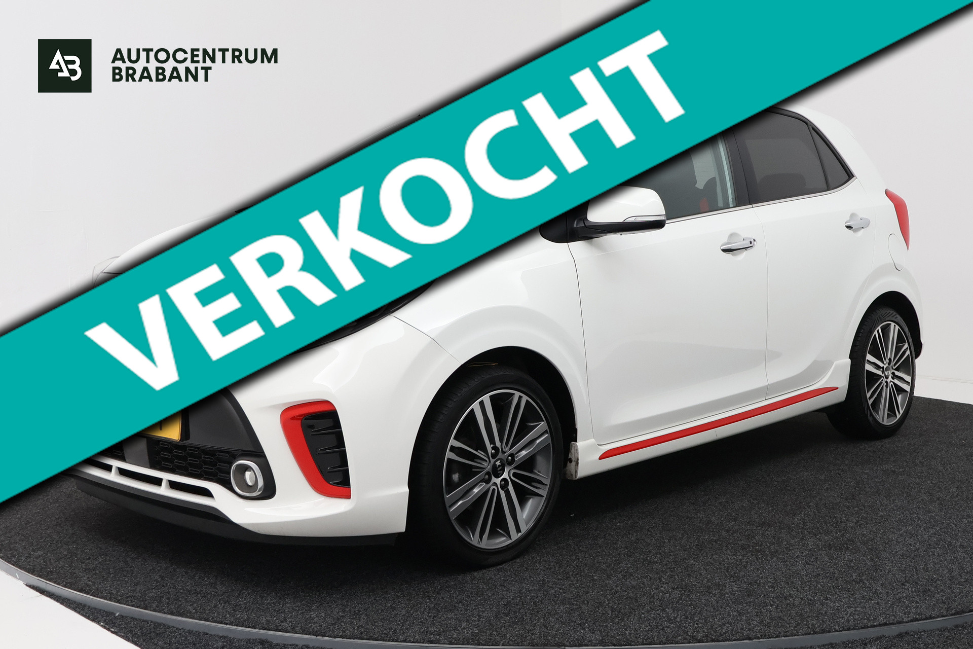Kia Picanto 1.0 T-GDI GT-Line (NAVIGATIE, CARPLAY, CAMERA, CLIMA, STOEL-/STUURVERWARMING, LEDER, XENON) 2018 - voorkant