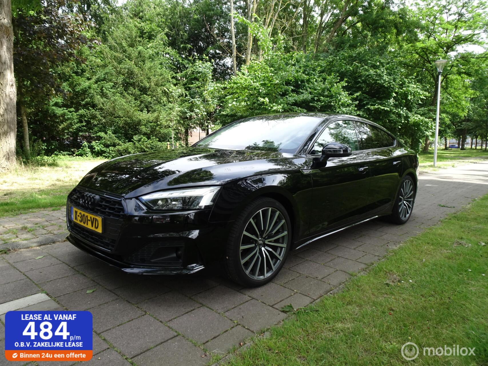 Audi A5 Sportback 40 TFSI Quattro DEALER ONDERHOUDEN|1E EIGE 2021 - voorkant