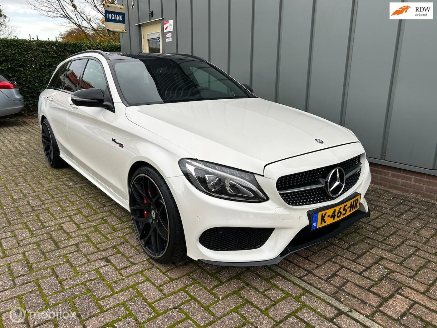 Mercedes-Benz C-klasse 450 AMG 4MATIC AIRCO//CRUISE//NAVI//C43AMG//PANO//PDC 2016 - voorkant