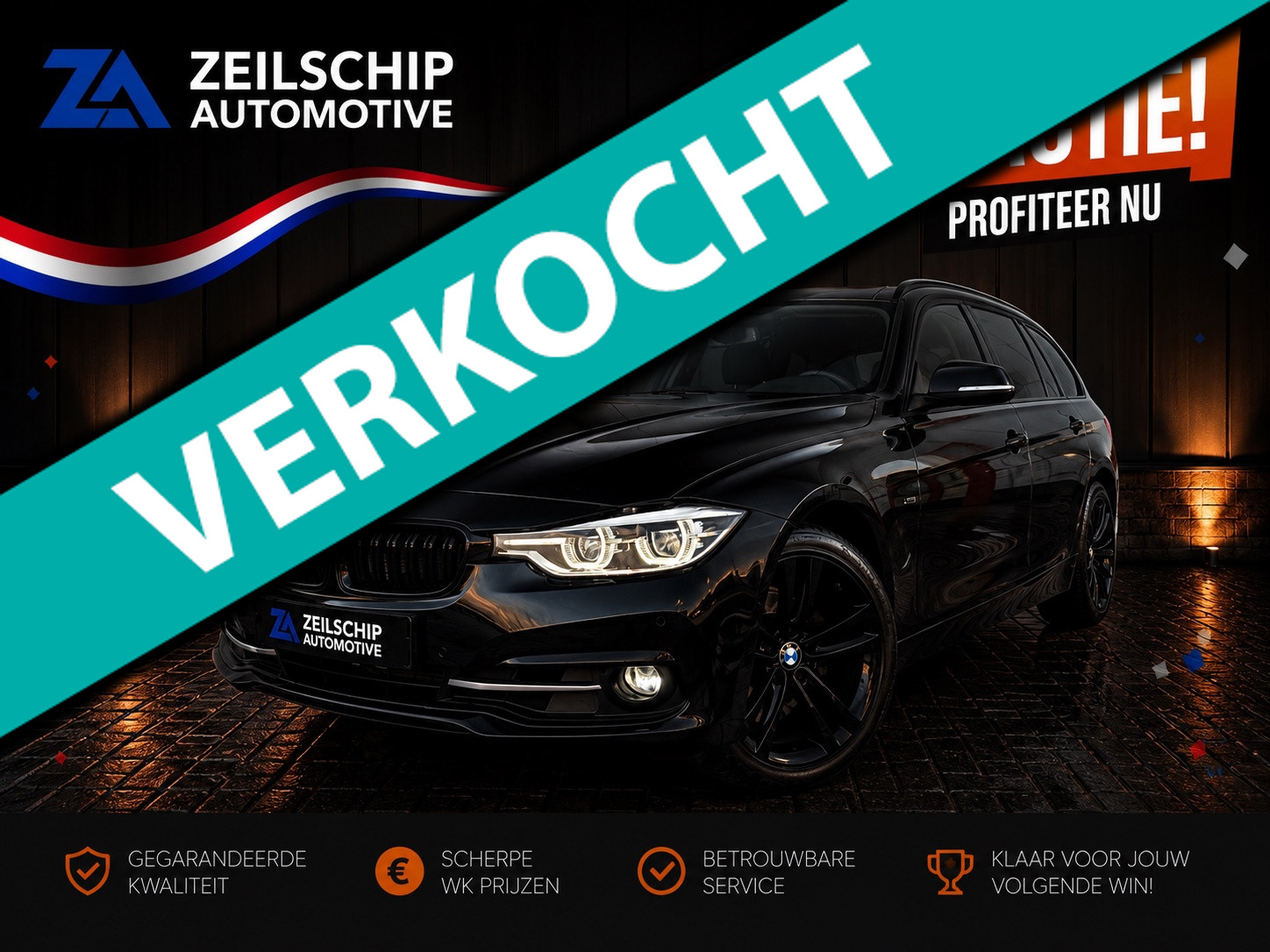 BMW 3-serie Touring 320i M Sport Shadow High Executive|Navi|Camera|Xenon| 2017 - voorkant