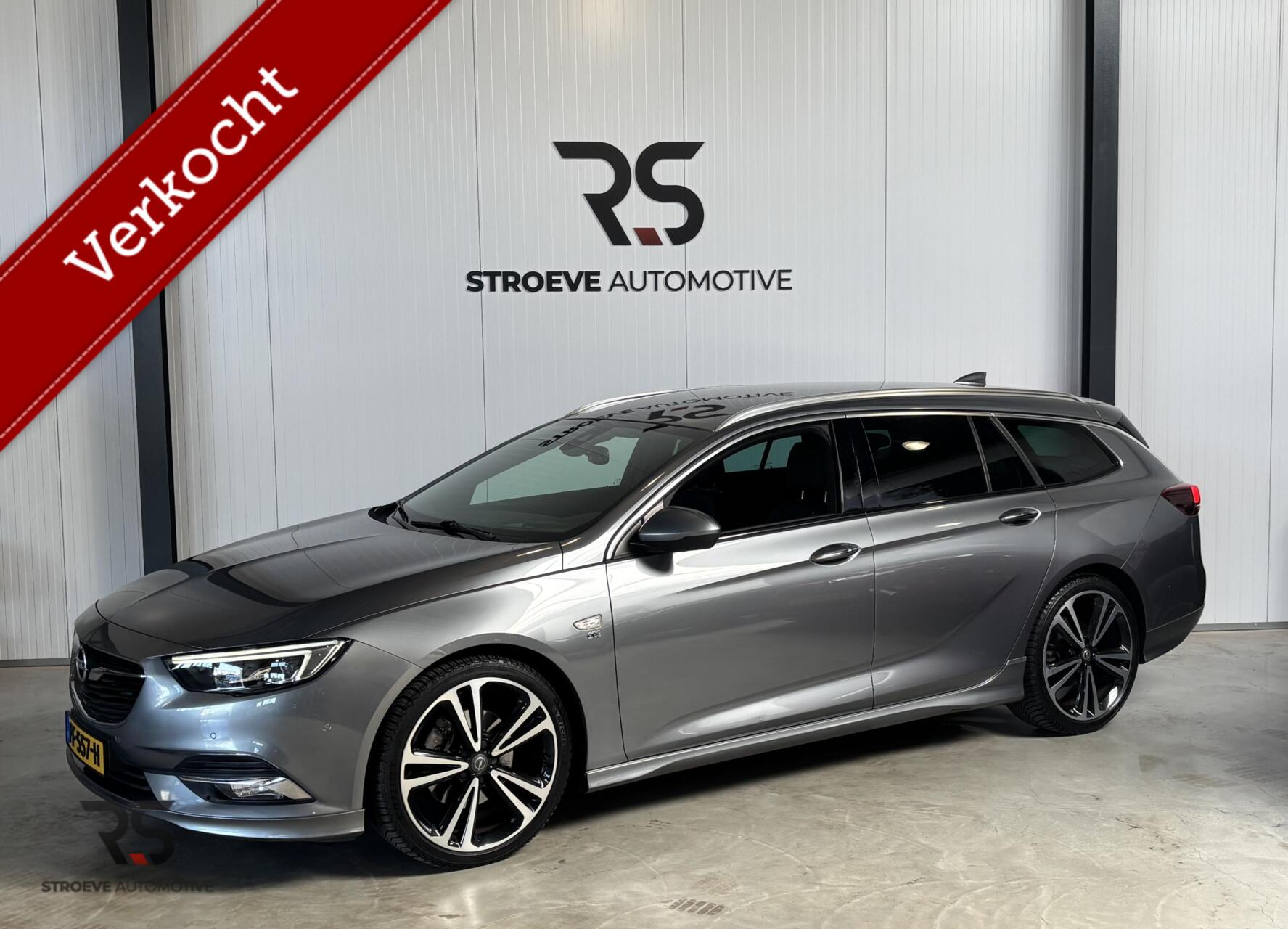Opel Insignia Sports Tourer 1.5 Turbo 165 pk A/T OPC Line | Navi | LED | Leder | Memory | Bose | Camera | DAB | Org NL | 2017 - voorkant