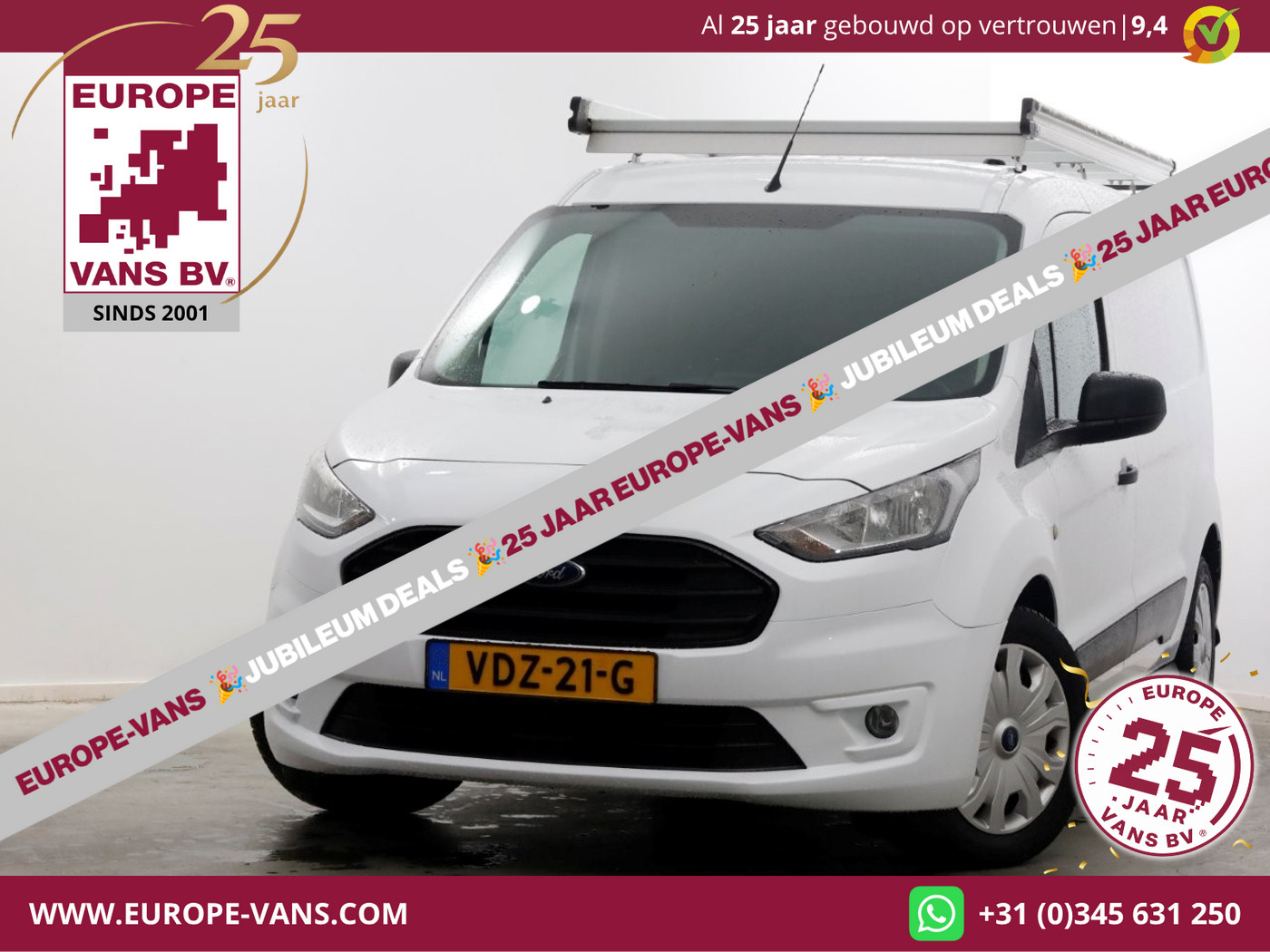 Ford Transit Connect 1.5 EcoBlue 100pk Automaat L2 Trend Airco/Navi/Camera 01-2020 2020 - voorkant