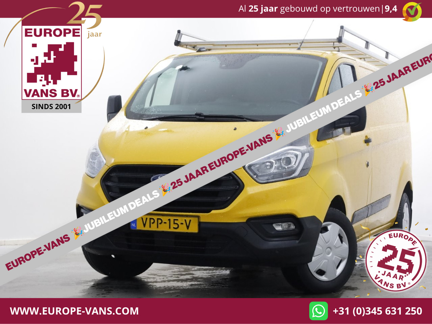 Ford Transit Custom 340 2.0 TDCI 130pk L2H1 Trend Airco/Trekhaak 2800kg 03-2022 2022 - voorkant