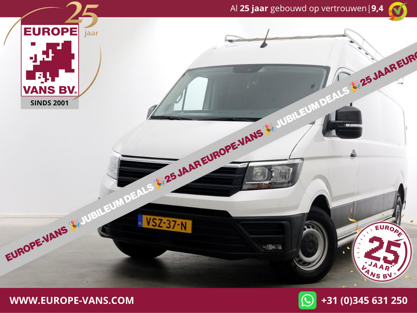 Volkswagen Crafter 35 2.0 TDI 140pk L4H3 (L3H2) Maxi Airco/Camera/Imperiaal 12-2022 2022 - voorkant
