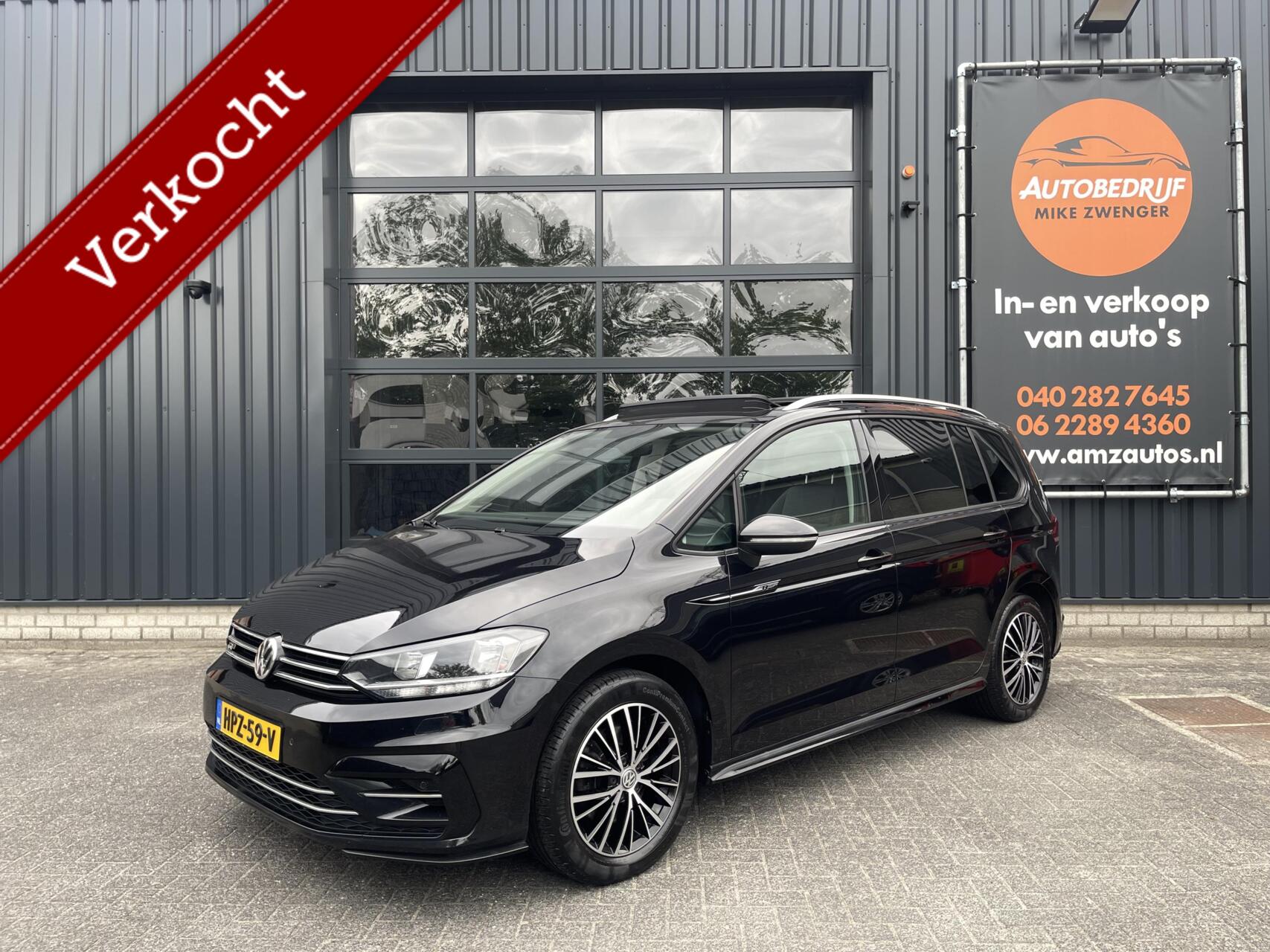 Volkswagen Touran 1.4 TSI AUT. R-Line PANORAMADAK|ADAPTIEF CRUISE CONTROL|SFEERVERLICHTING|STOELVERWARMING|ELEKTRISCHE KOFFERKLEP|SFEERVERLICHTING|1E EIGENAAR 2016 - voorkant