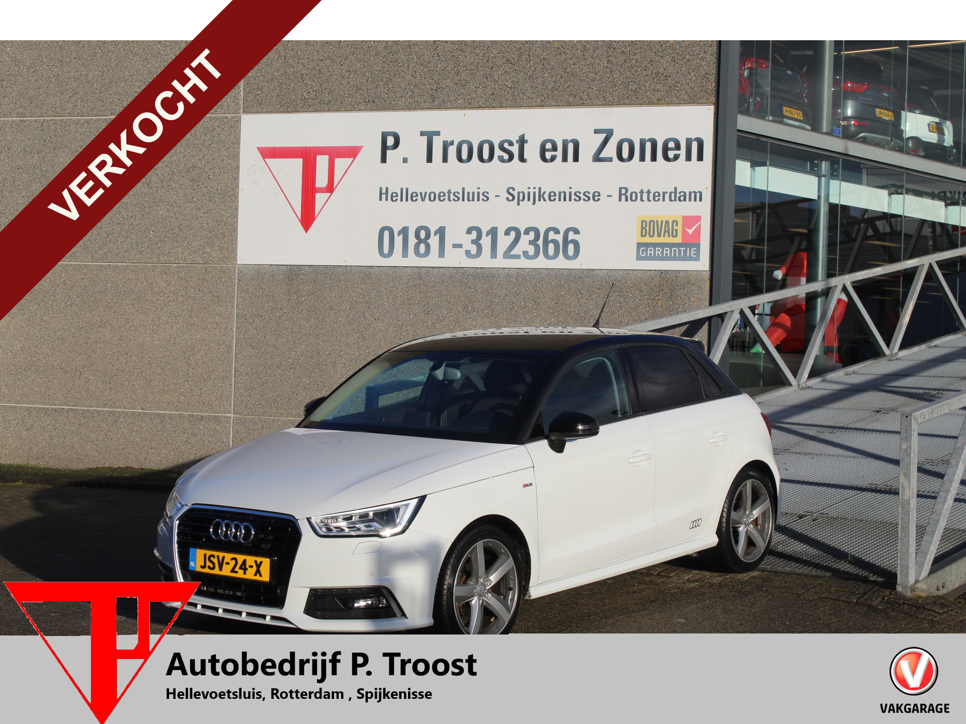Audi A1 1.0 TFSI S-Line Navigatie/Led koplampen/Stoelverwarming/Parkeersensoren/Climate control/17 inch/Privacy glas 2017 - voorkant