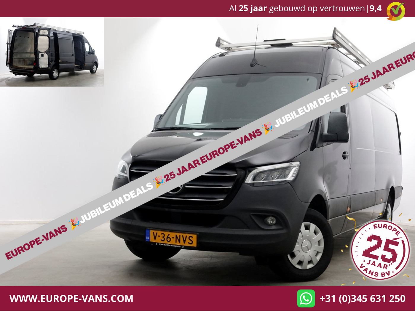 Mercedes-Benz Sprinter 314 CDI 143pk RWD 7G Automaat Maxi LED/Camera 12-2020 2020 - voorkant