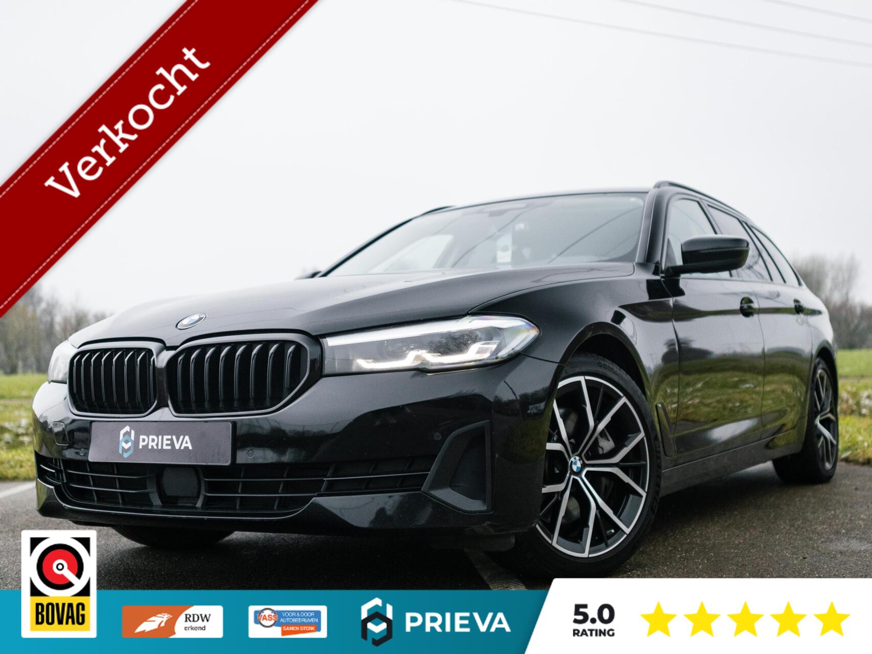 BMW 5-serie Touring 530d High Executive Dealer Ondh VOL 2021 - voorkant