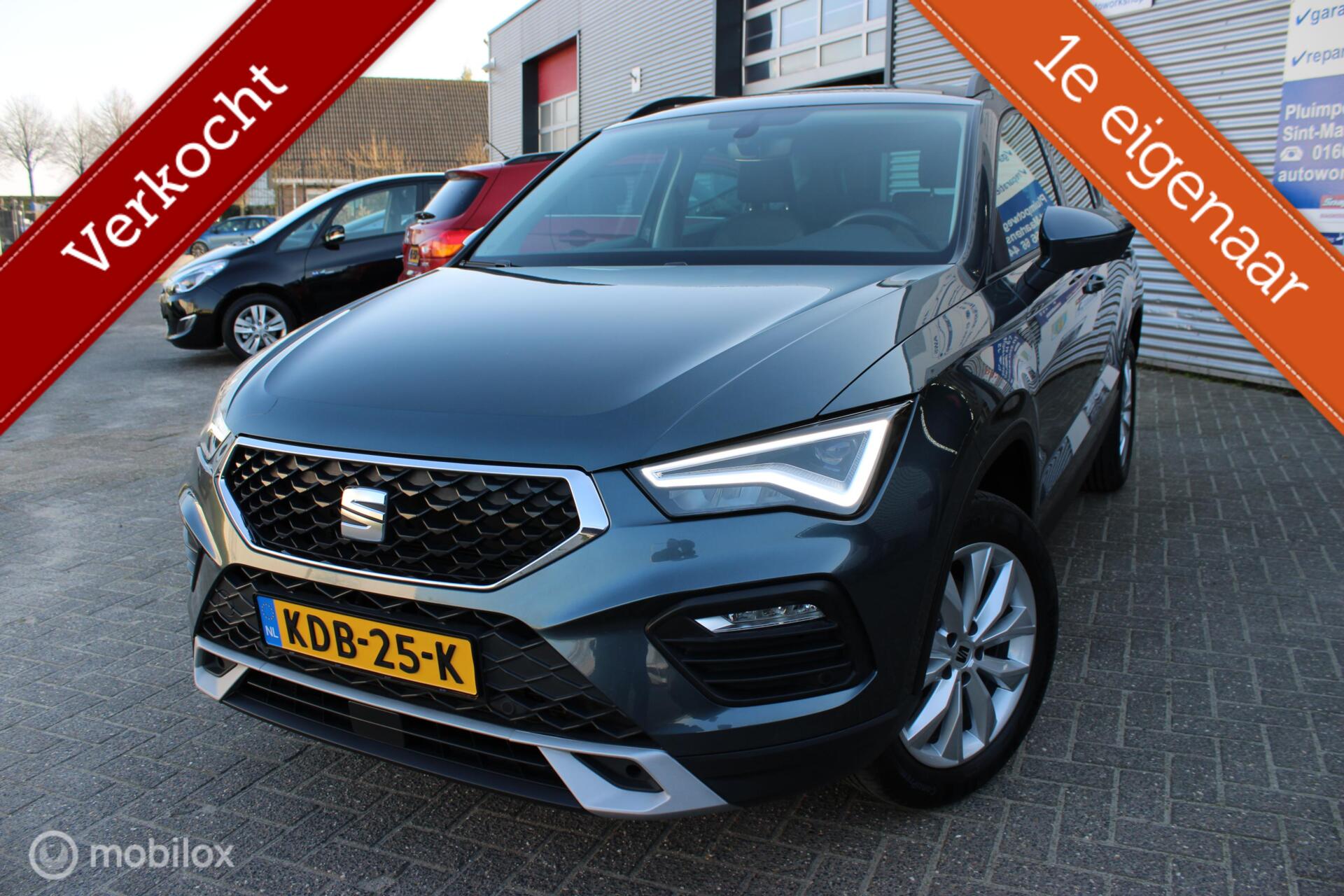 Seat Ateca 1.0 TSI Style Business Intense/Airco/LED/LM velgen/Apple Carplay/1st eig/Nieuwstaat/Zuinig in verbruik 2021 - voorkant