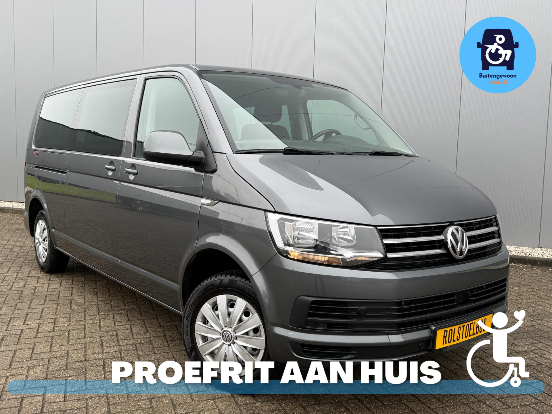 Volkswagen Transporter Multivan Rolstoelbus (2019) L2 Zelfrijder|Airco DSG 2019 - voorkant