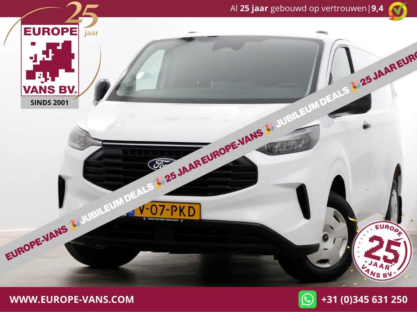 Ford Transit Custom 280 2.0 TDCI 136pk L1H1 Trend LED/Camera/Carplay 12-2023 2023 - voorkant