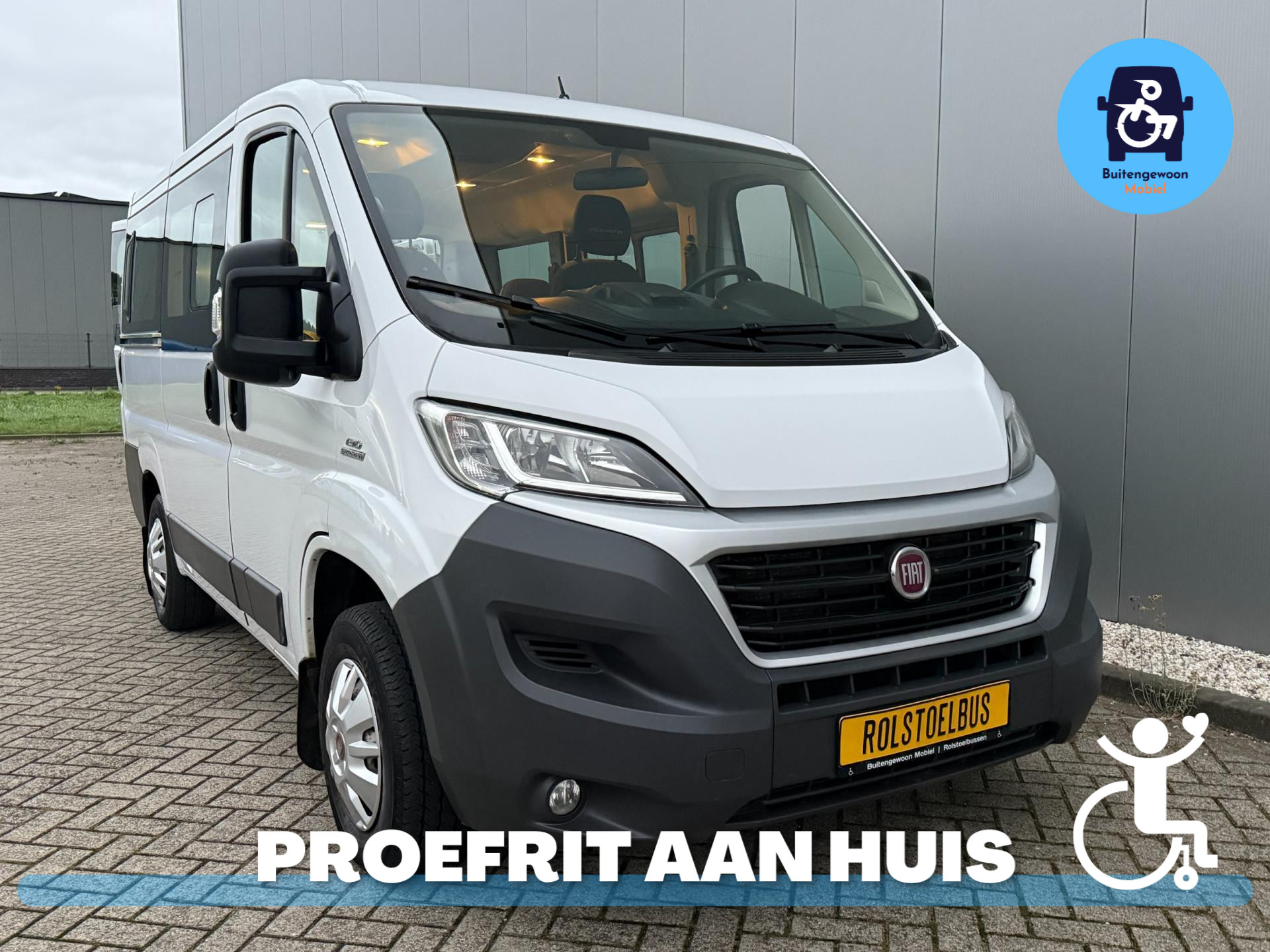 Fiat Ducato Rolstoelbus (Meerijder) 4 Persoons Automaat 2015 - voorkant