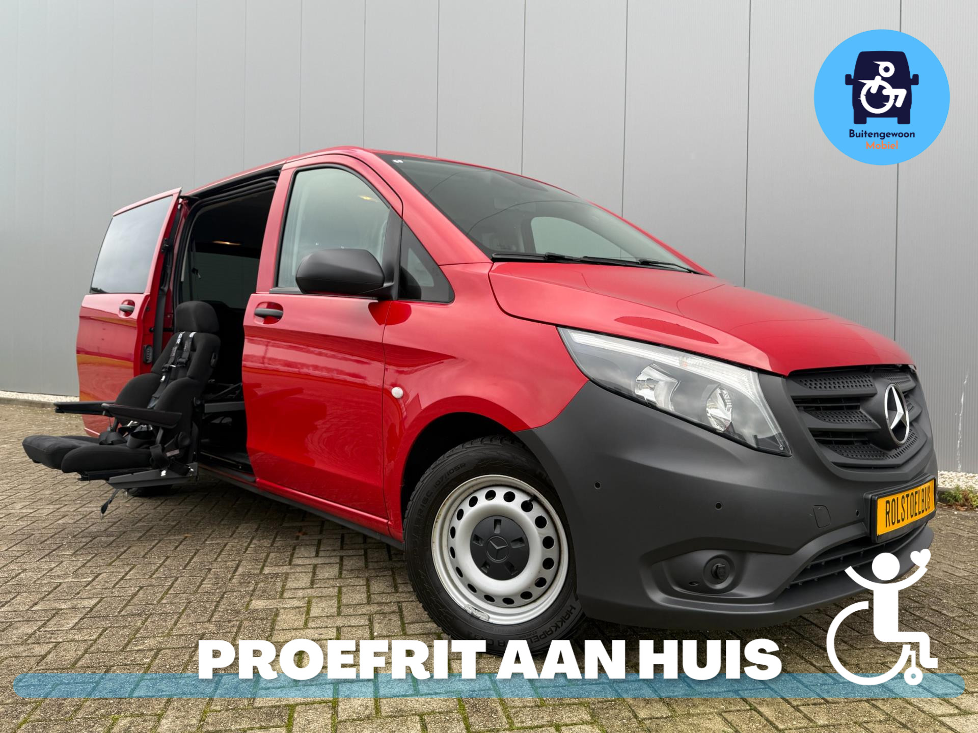 Mercedes-Benz Vito Tourer 2020 Luxe rolstoelbus (Airco) Automaat 2020 - voorkant