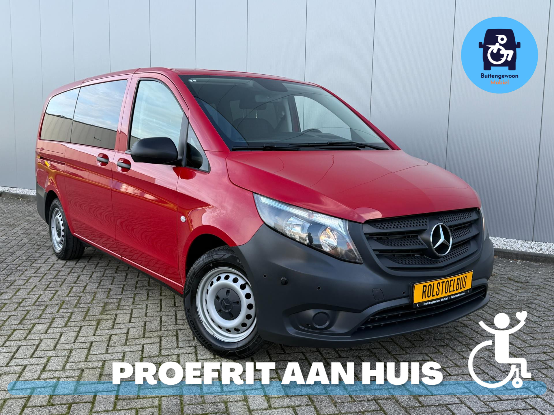 Mercedes-Benz Vito Tourer 2020 Dahl lock (Airco) 4 Persoons 2020 - voorkant