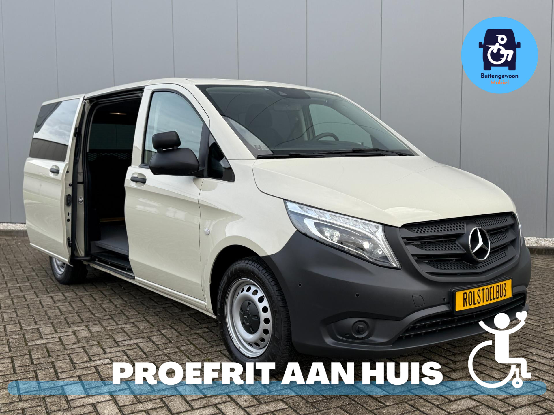 Mercedes-Benz Vito Joystick Rolstoelbus Zelfrijder Joysteer Lift 2017 - voorkant