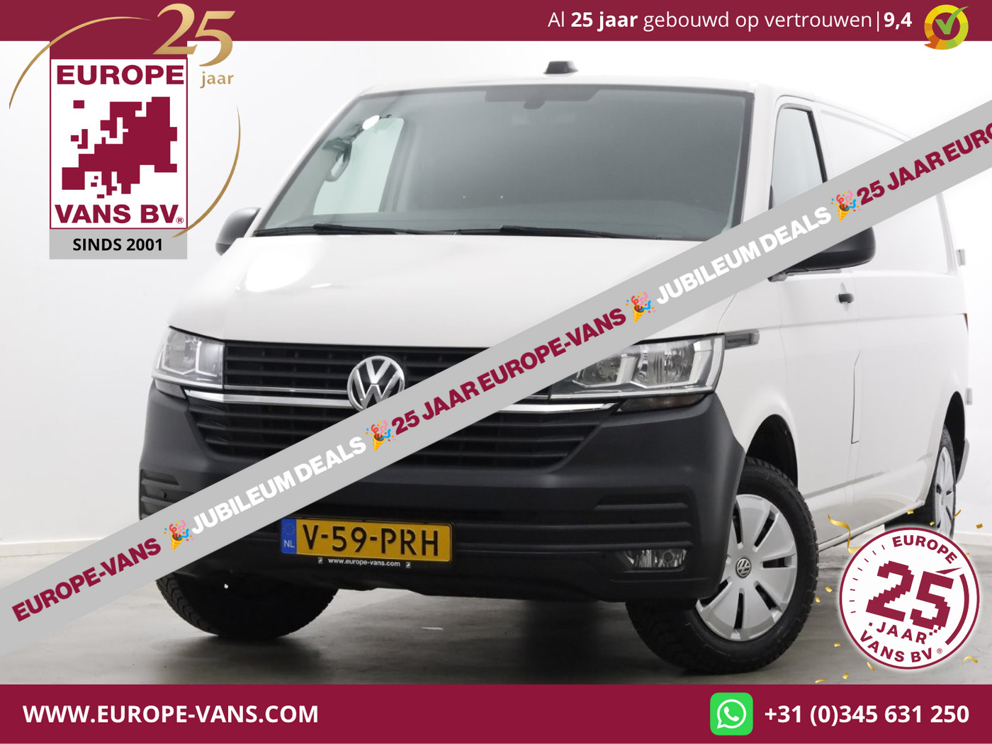 Volkswagen Transporter T6.1 2.0 TDI 150pk Lang Comfortline Airco/Navi/Camera 07-2022 2022 - voorkant
