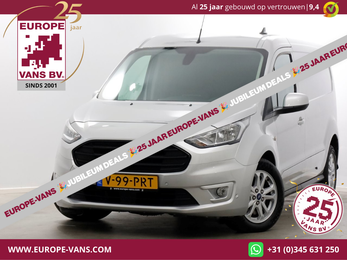 Ford Transit Connect 1.5 EcoBlue 100pk L2 Limited Airco/Navi/Camera 12-2022 2022 - voorkant