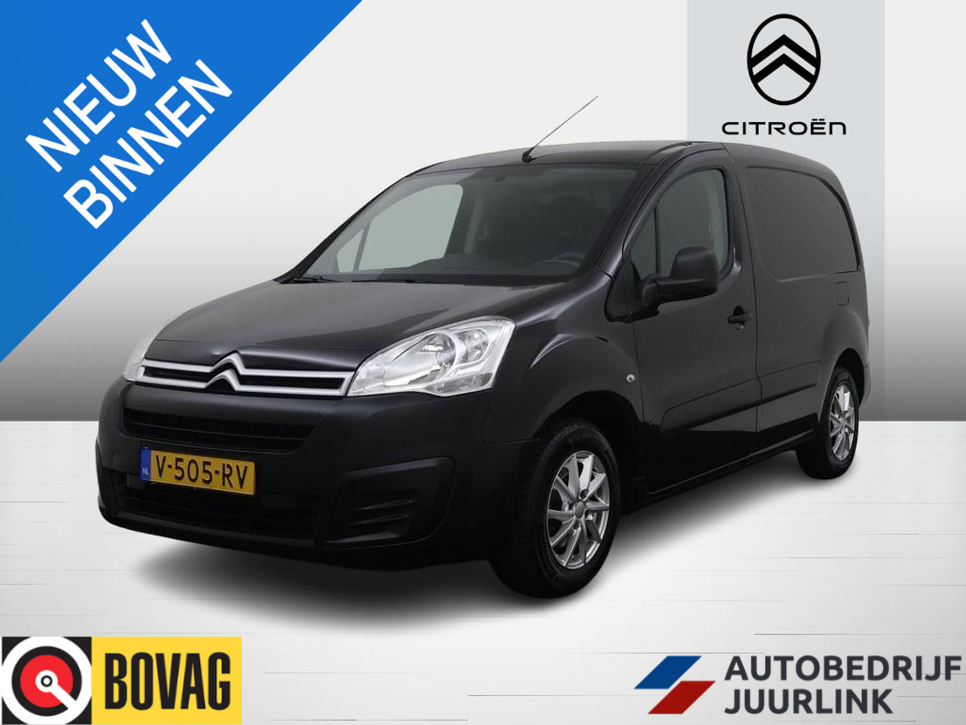Citroen Berlingo 1.6 BlueHDI 75 Club  Airco/Trekhaak/Schuifdeur 2018 - voorkant