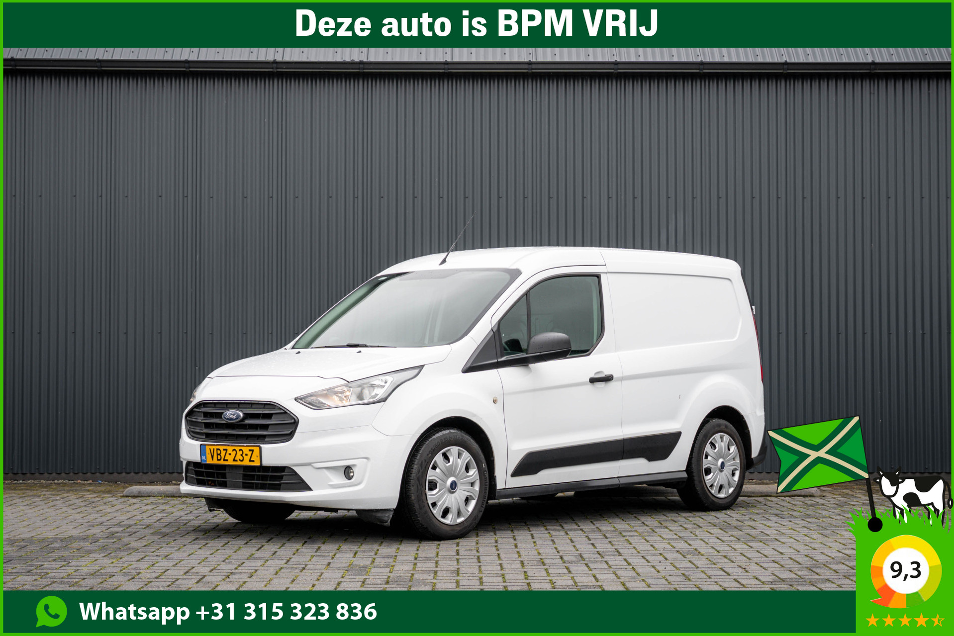 Ford Transit Connect 1.5 EcoBlue | Cruise | Airco | Trekhaak 2019 - voorkant