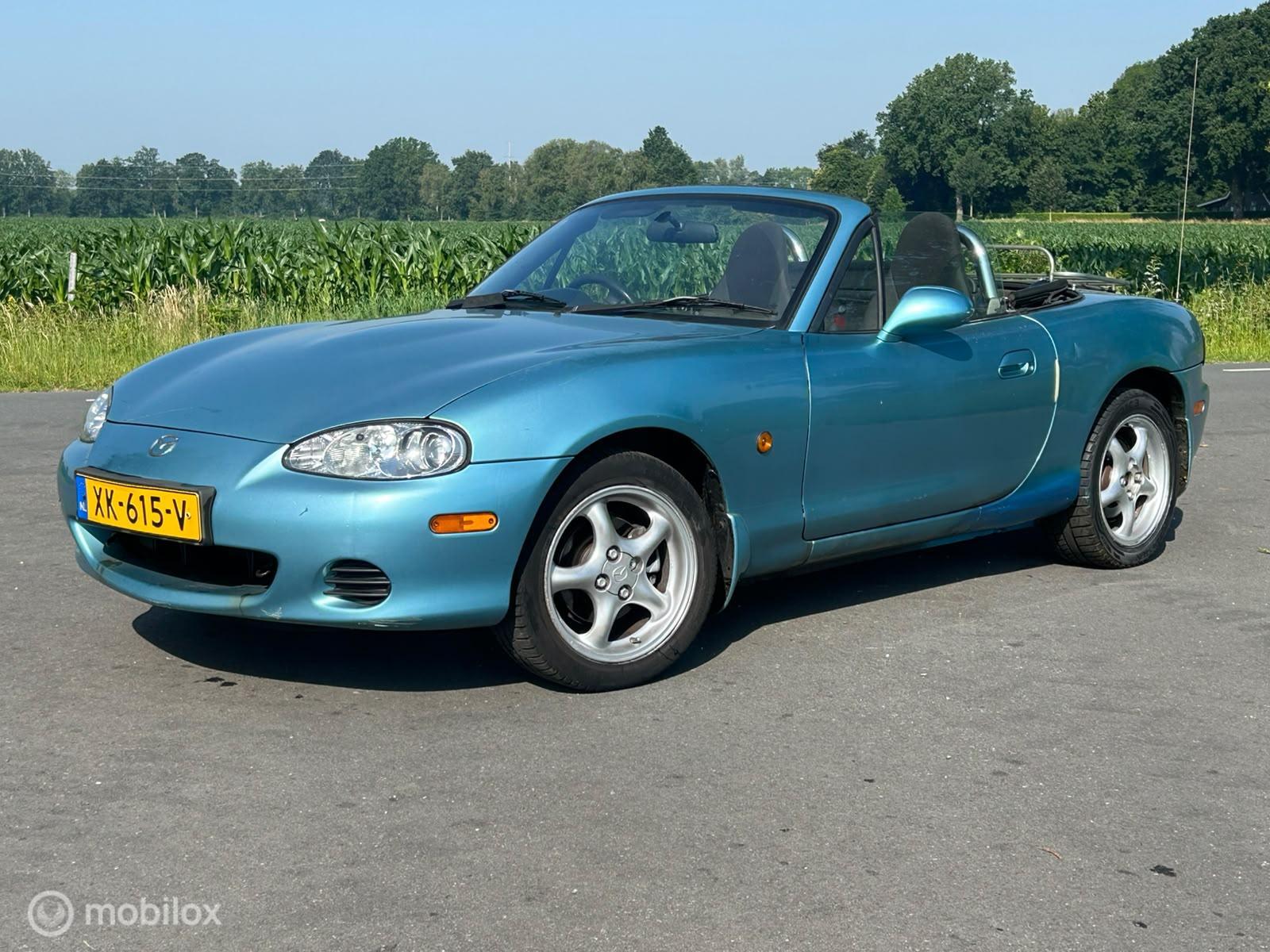 Mazda Mazda Mx-5 1.6i RHD CrystalBlue 2002 - voorkant