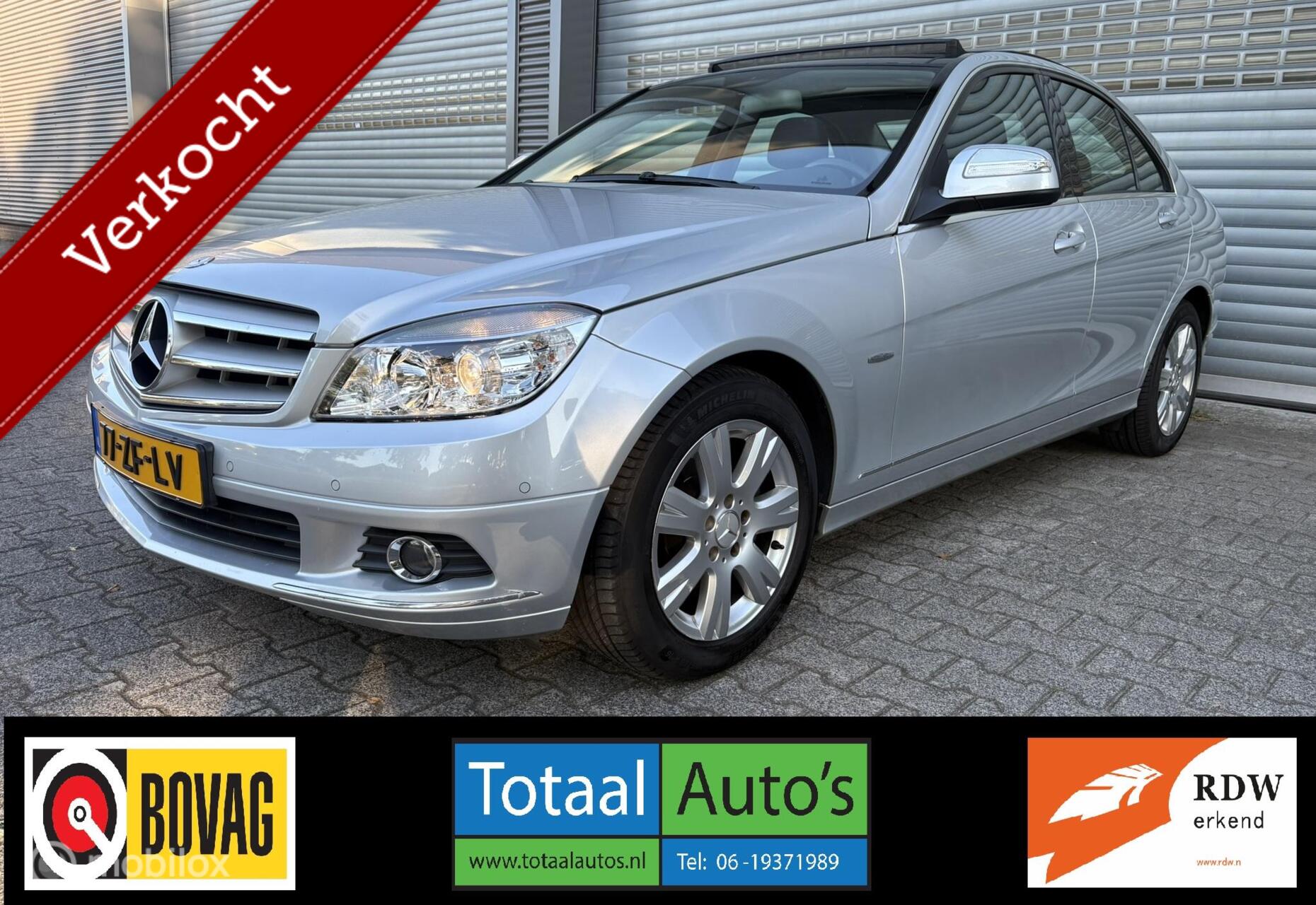 Mercedes-Benz C 230 230*PANO+OPEN*CRUISE*LEER*P-SENSOREN*NL 2008 - voorkant