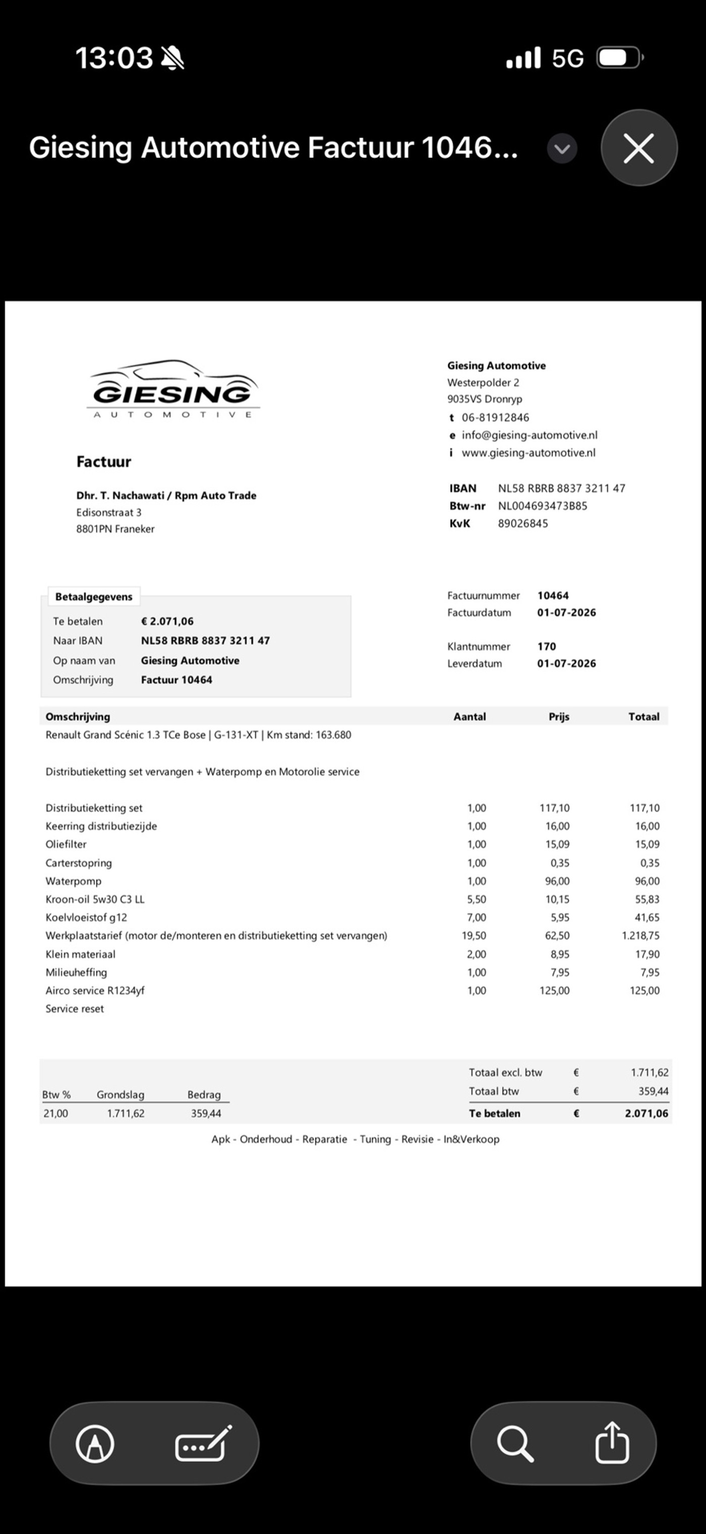 Foto van Renault Scenic