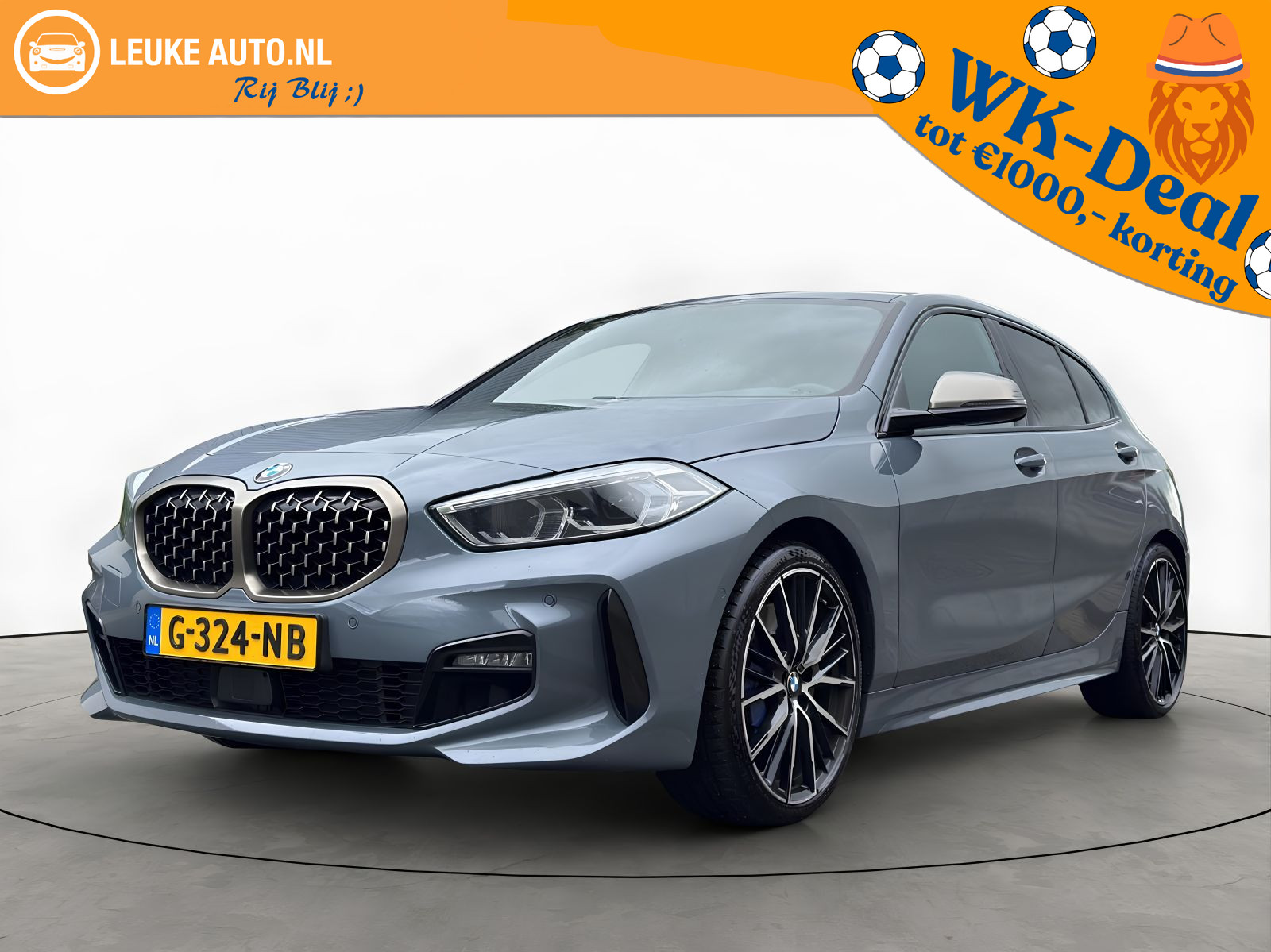 BMW 118i 118i 140PK M-Sport Plus Shadow 2019 - voorkant