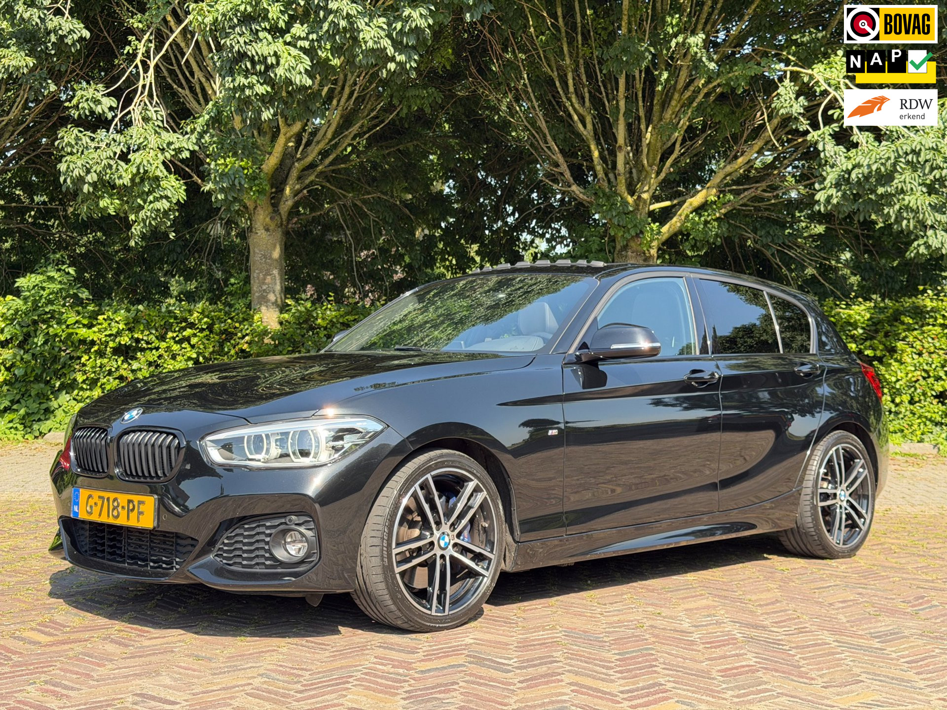 BMW 118i 118i Edition M Sport Shadow, Schuifdak, NL-Auto, 1e eig., Dealeronderhouden 2019 - voorkant