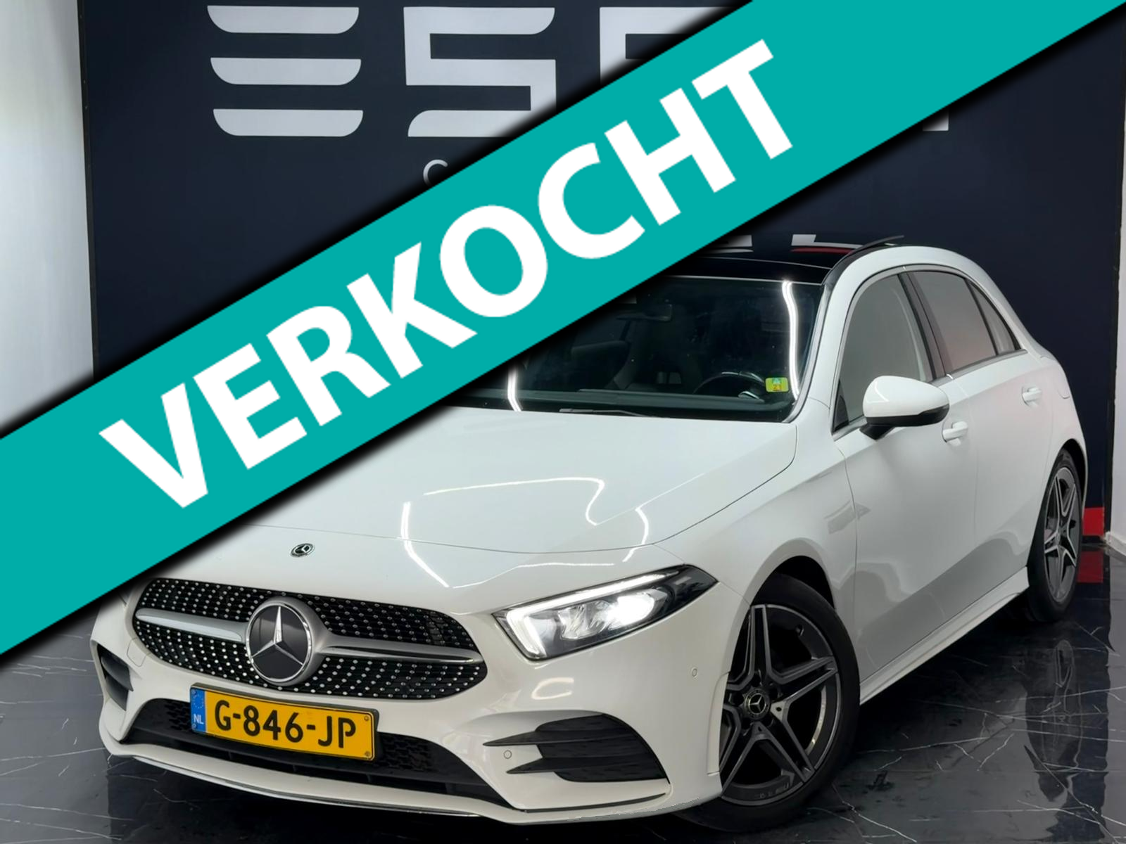 Mercedes-Benz A 180 180 Business Solution AMG NAP Pano Sfeer Camera Dodehoek 2019 - voorkant