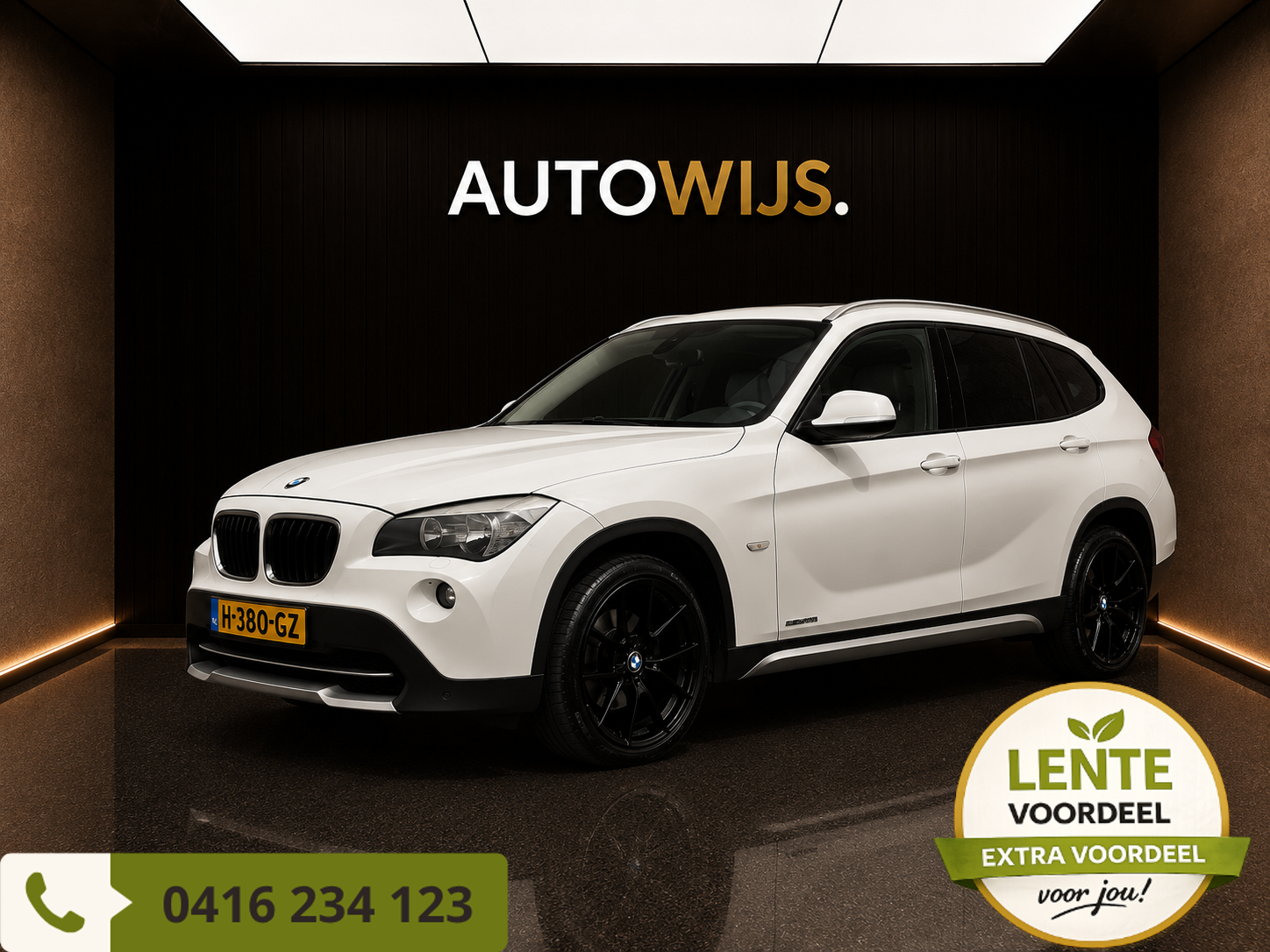 BMW X1 LEDER|XENON|LM-VELG|NAVI|AUT|BIJGELUID MOTOR! 2011 - voorkant