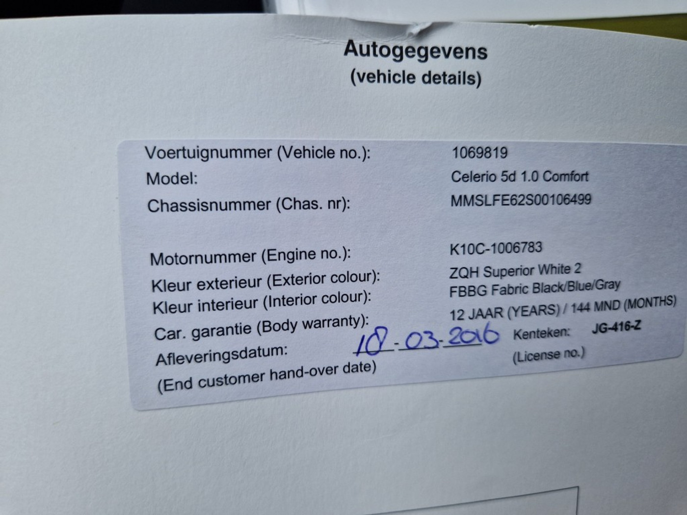 Foto van Suzuki Celerio