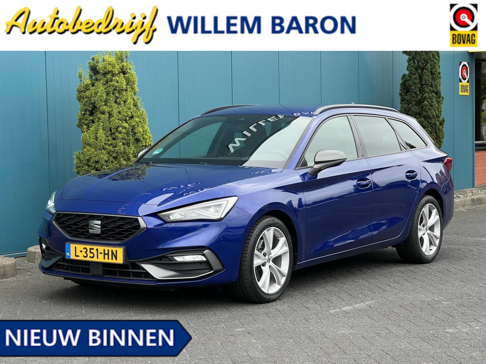 Seat Seat Leon SP 1.5 TSI 150PK! FR NAV.VIA.APP | TREKH.ELEK | CRUISE | DIGI.DASHB | LED 2021 - voorkant