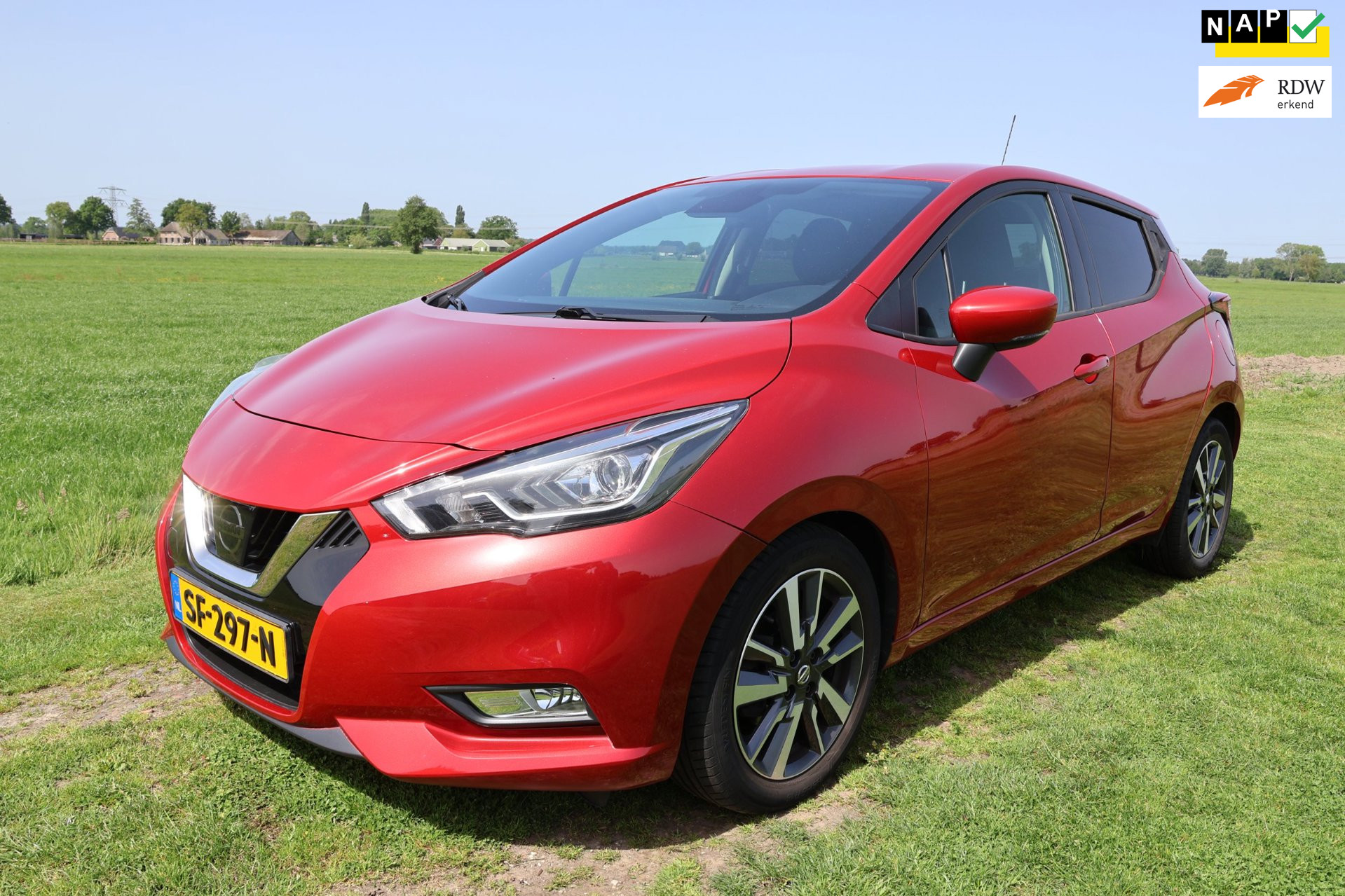 Nissan Nissan Micra 0.9 IG-T N-Connecta|Parkeercamera|Garantie|Dealer onderhouden|NL-NAP|Airco|Navigatie 2018 - voorkant