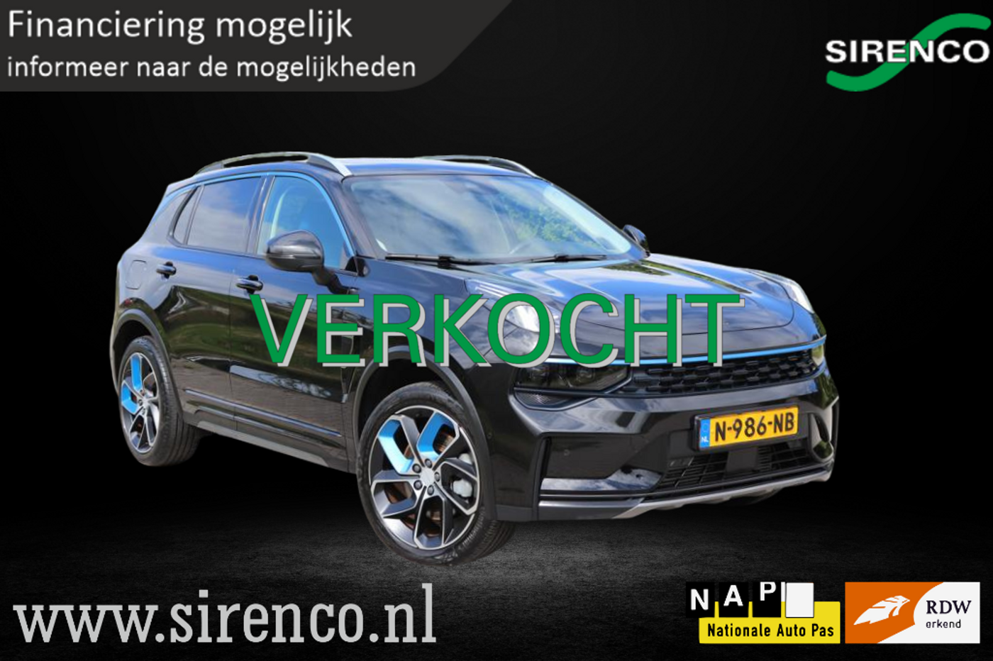 Lynk&co LYNK & Co 01 1.5 | komt binnen | panodak | stoelverwarming |Android auto & Apple carplay |dab | adaptive cruise control | sfeerverlichting | 2021 - voorkant