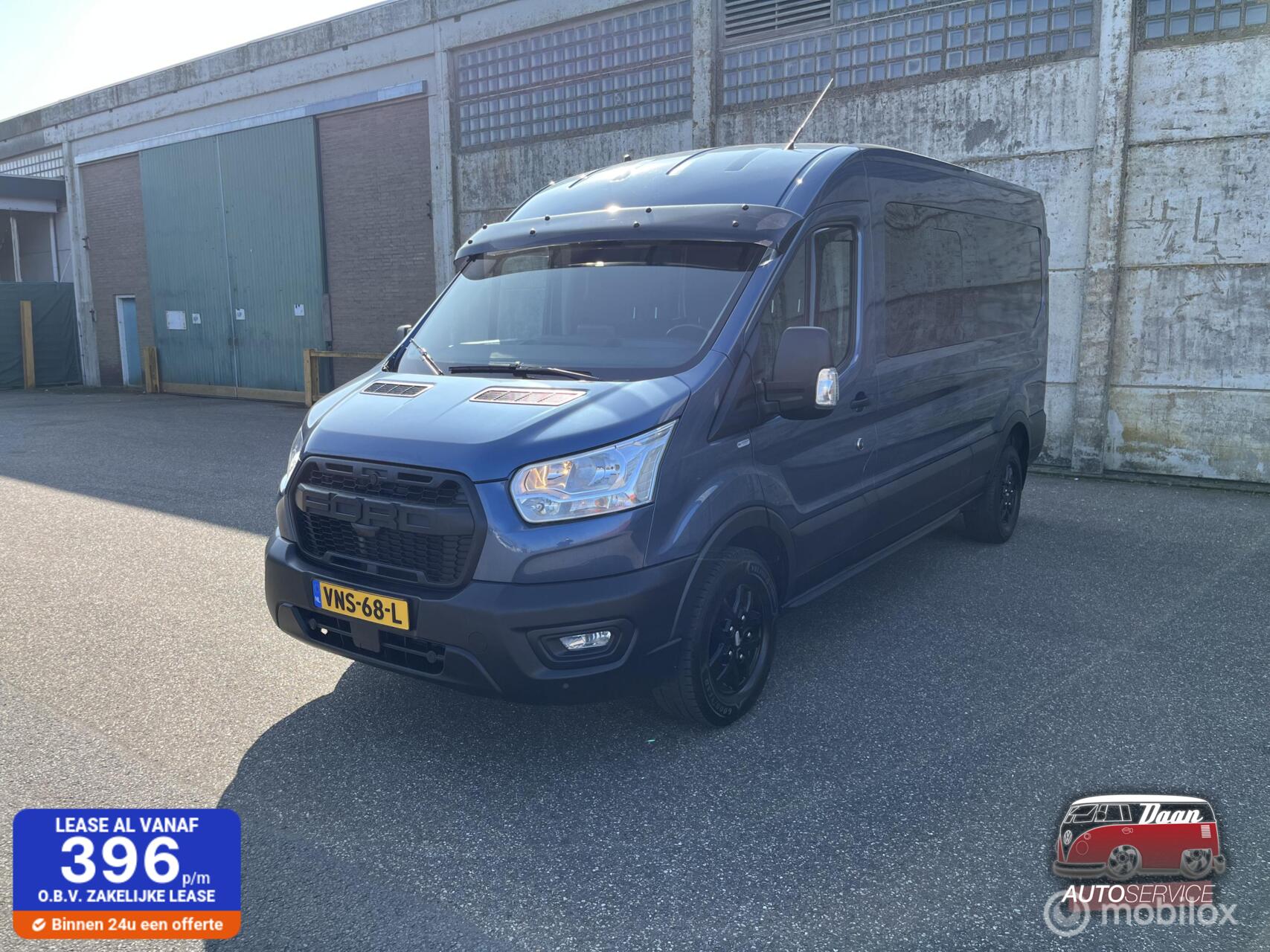 Ford Transit 350 2.0 TDCI L3H2 DC 170 PK Airco Navi Trekhaak 2022 - voorkant