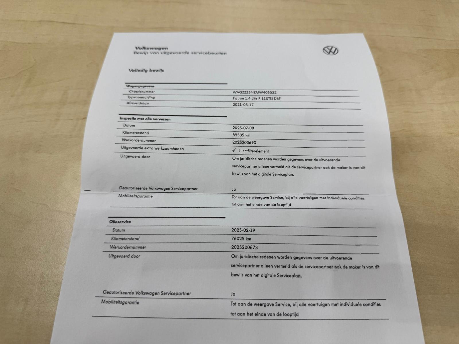 Foto van Volkswagen Tiguan